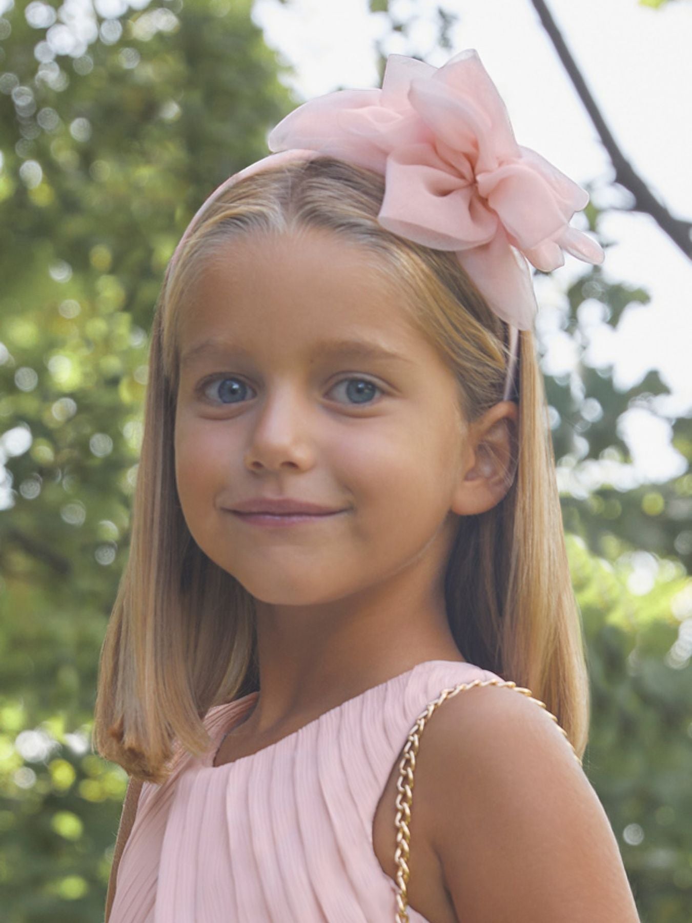 Cerchietto fiore organza PANNA 5413 - NANU' BABY