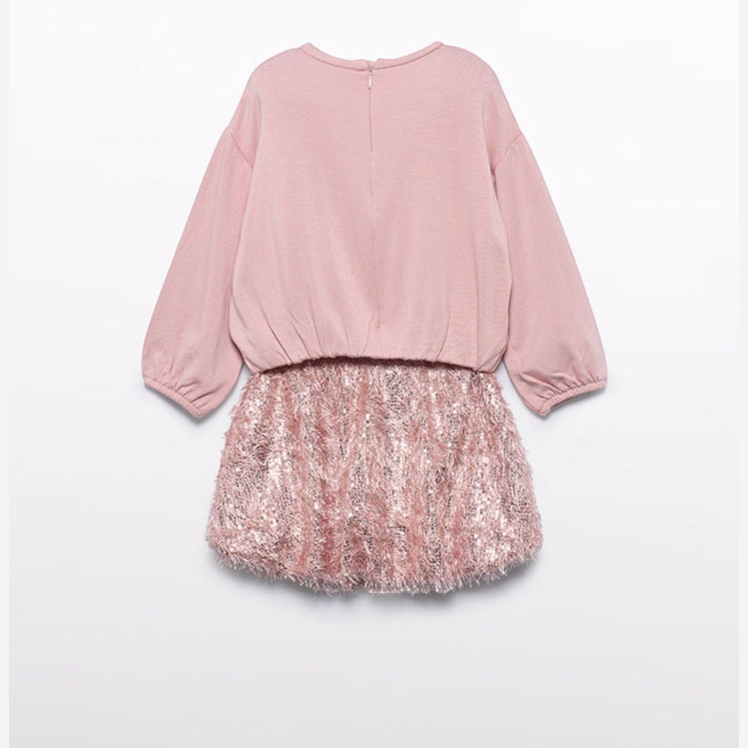 Compl. gonna frange lustrini Bimba Rosa 5539/8 - NANU' BABY