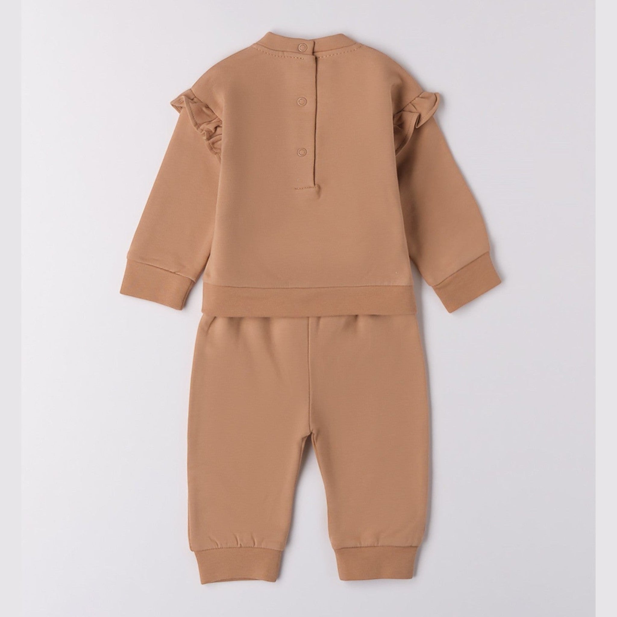 Tuta Jogging Due Pezzi Bimba Beige 3F776/945 - NANU' BABY