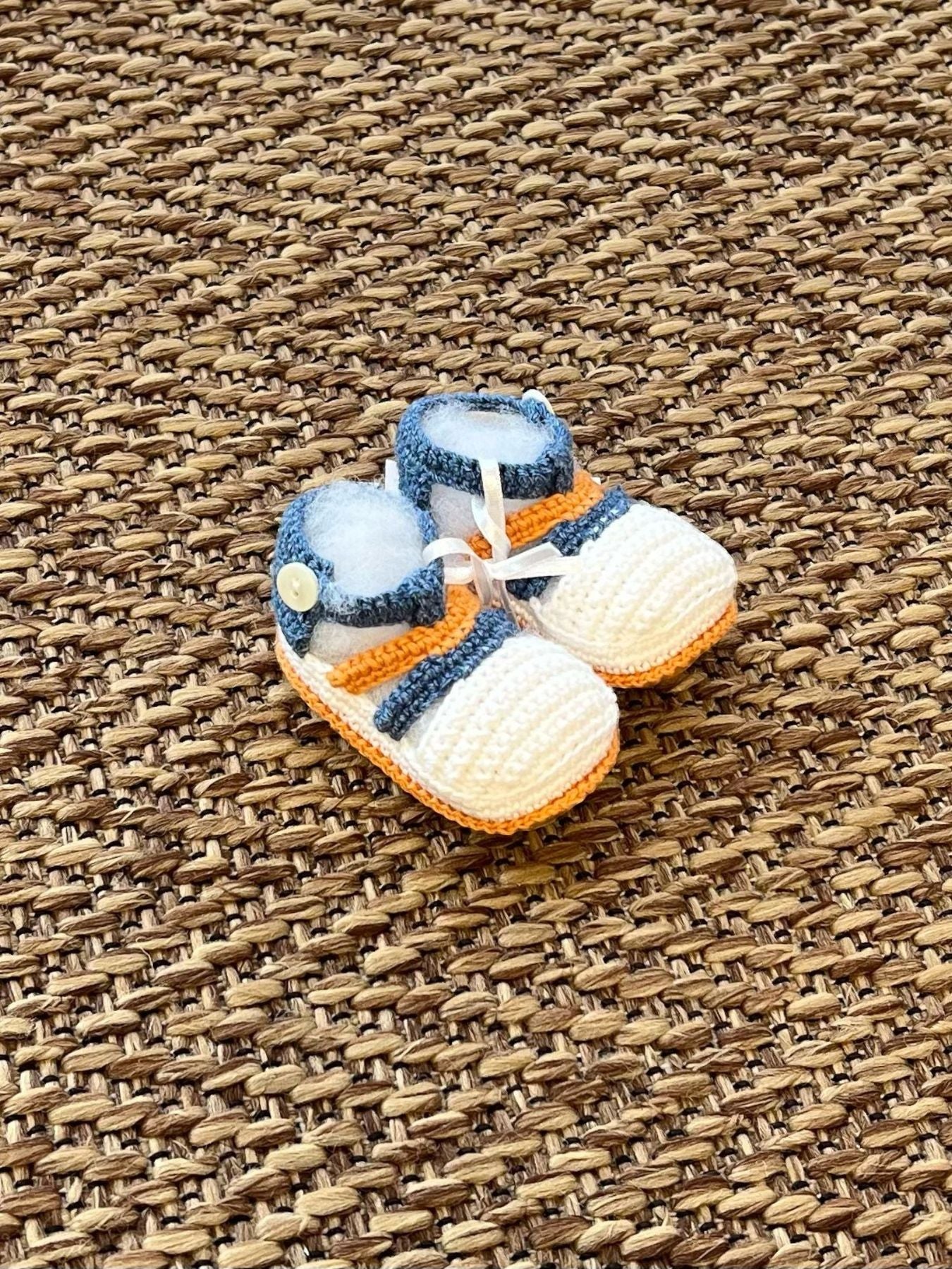 Babbucce Neonato BLU CETIN/SC - NANU' BABY