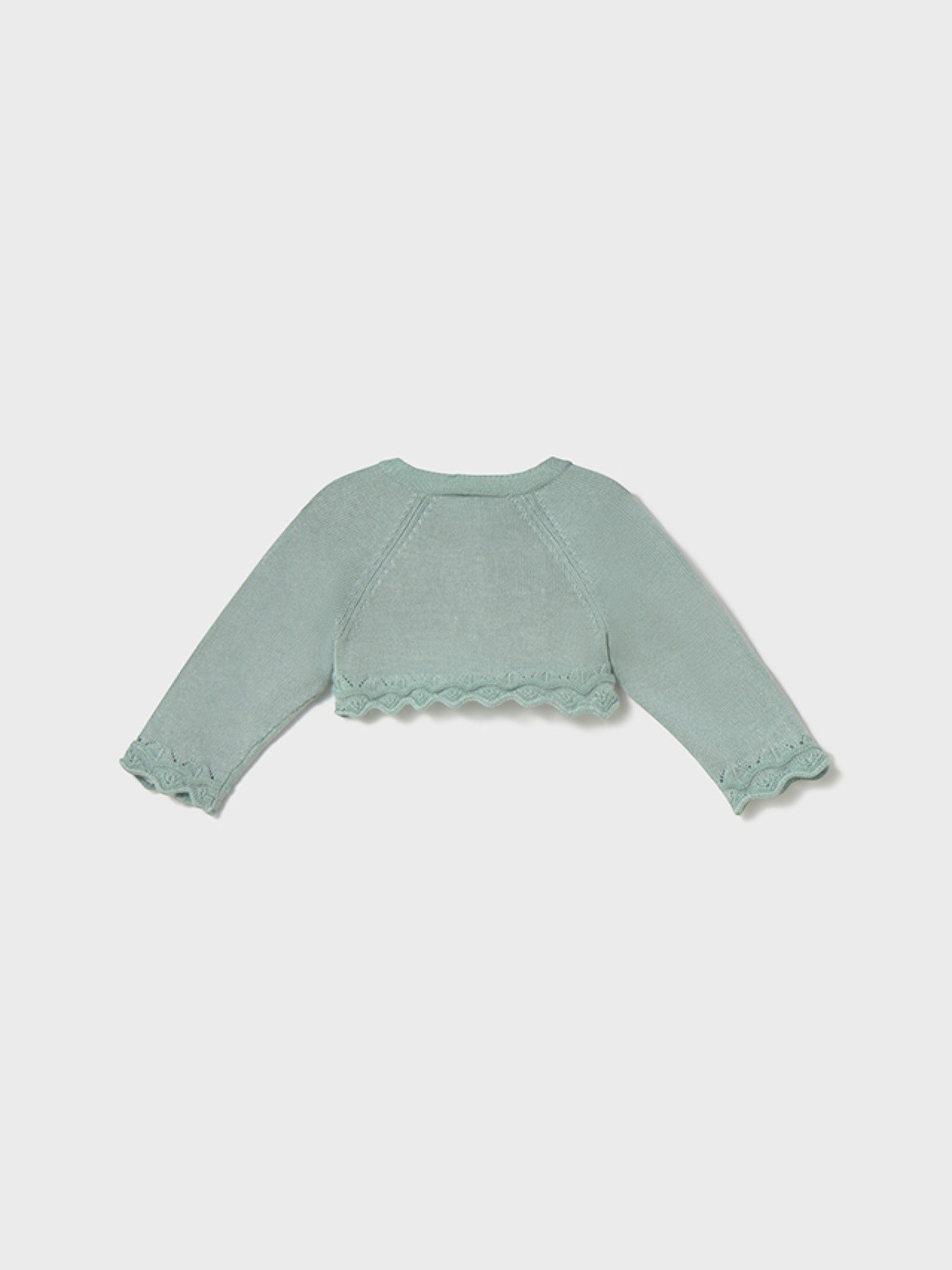 Giacchino in maglia basico Bimba VERDE 318 /V - NANU' BABY