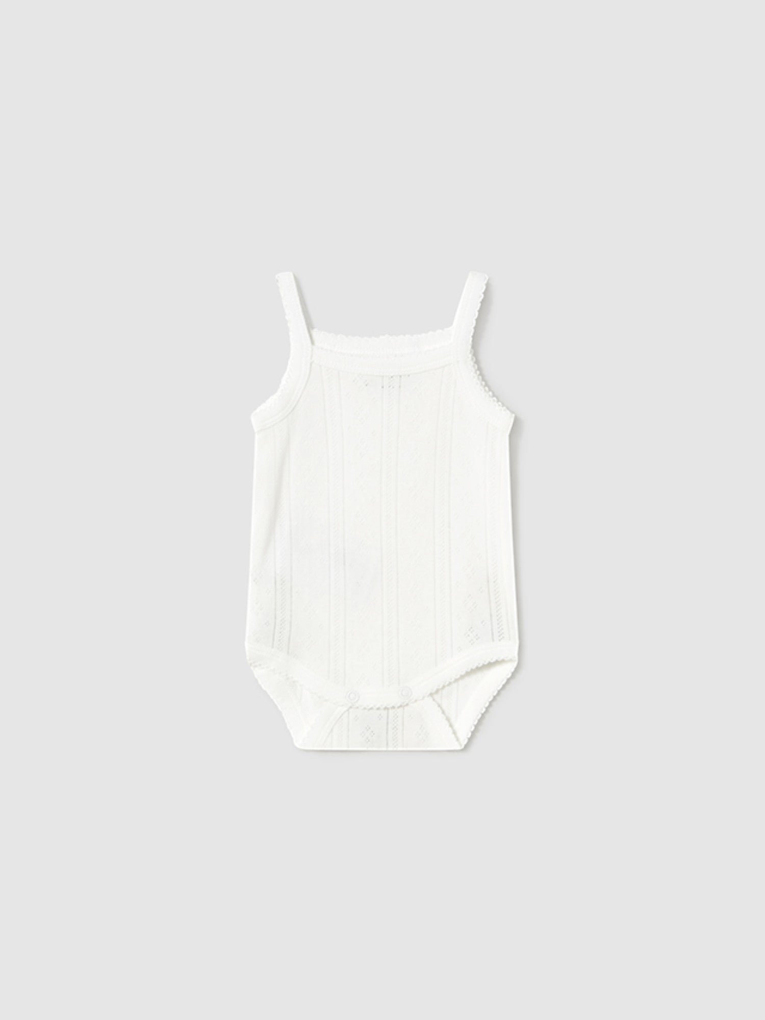 Body bretelle traforate Neonata BIANCO 1745 /B - NANU' BABY