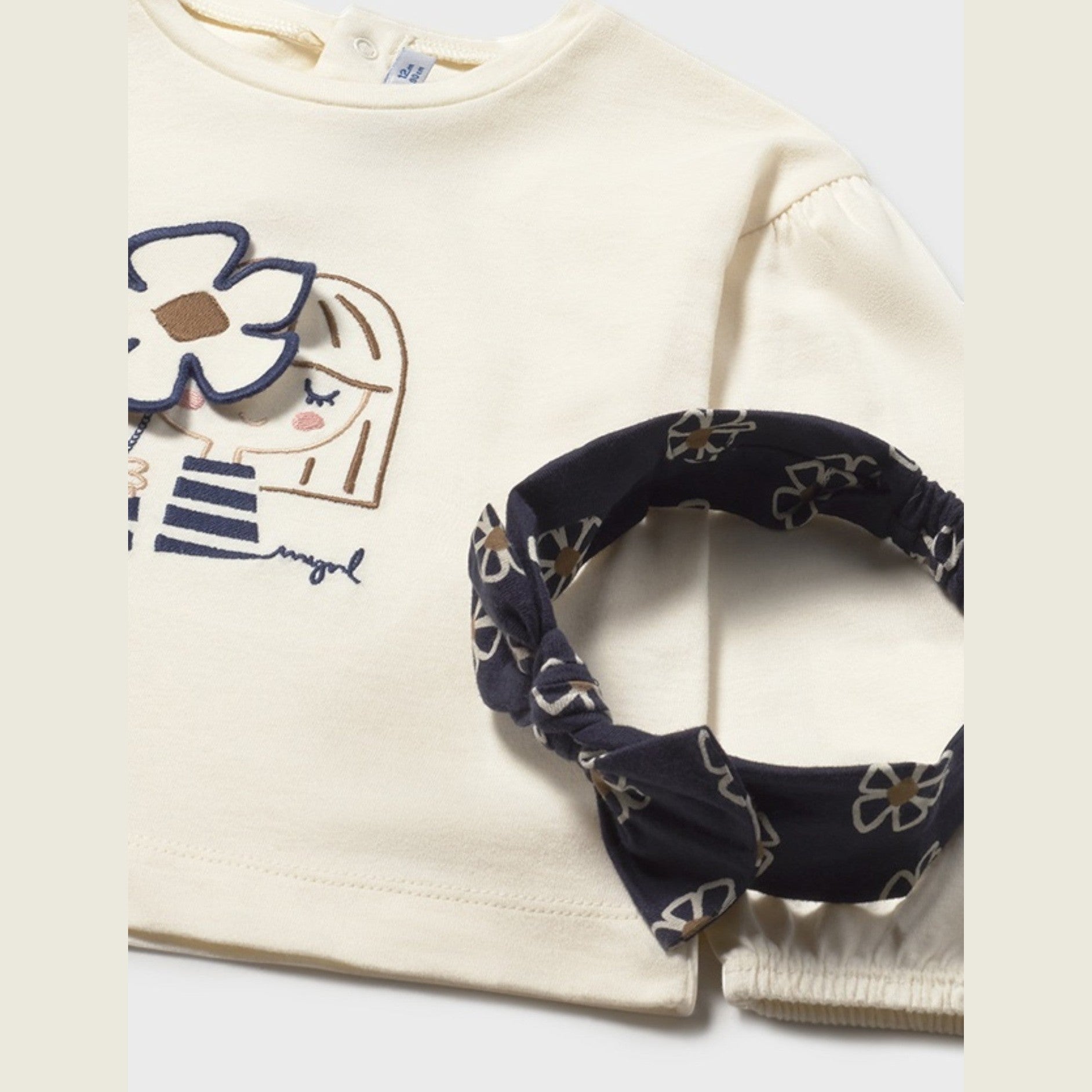 Maglietta cerchietto Bimba PANNA 2078/26 - NANU' BABY