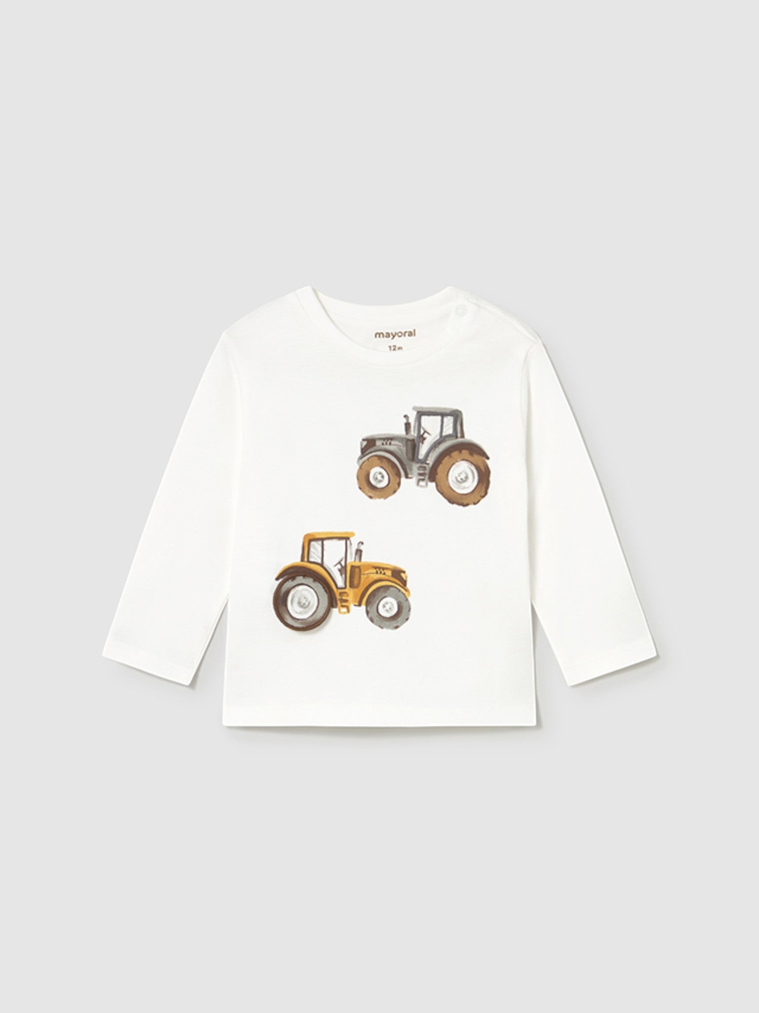 Camicia m/l "play" trattore Bimbo PANNA 2069/39 - NANU' BABY