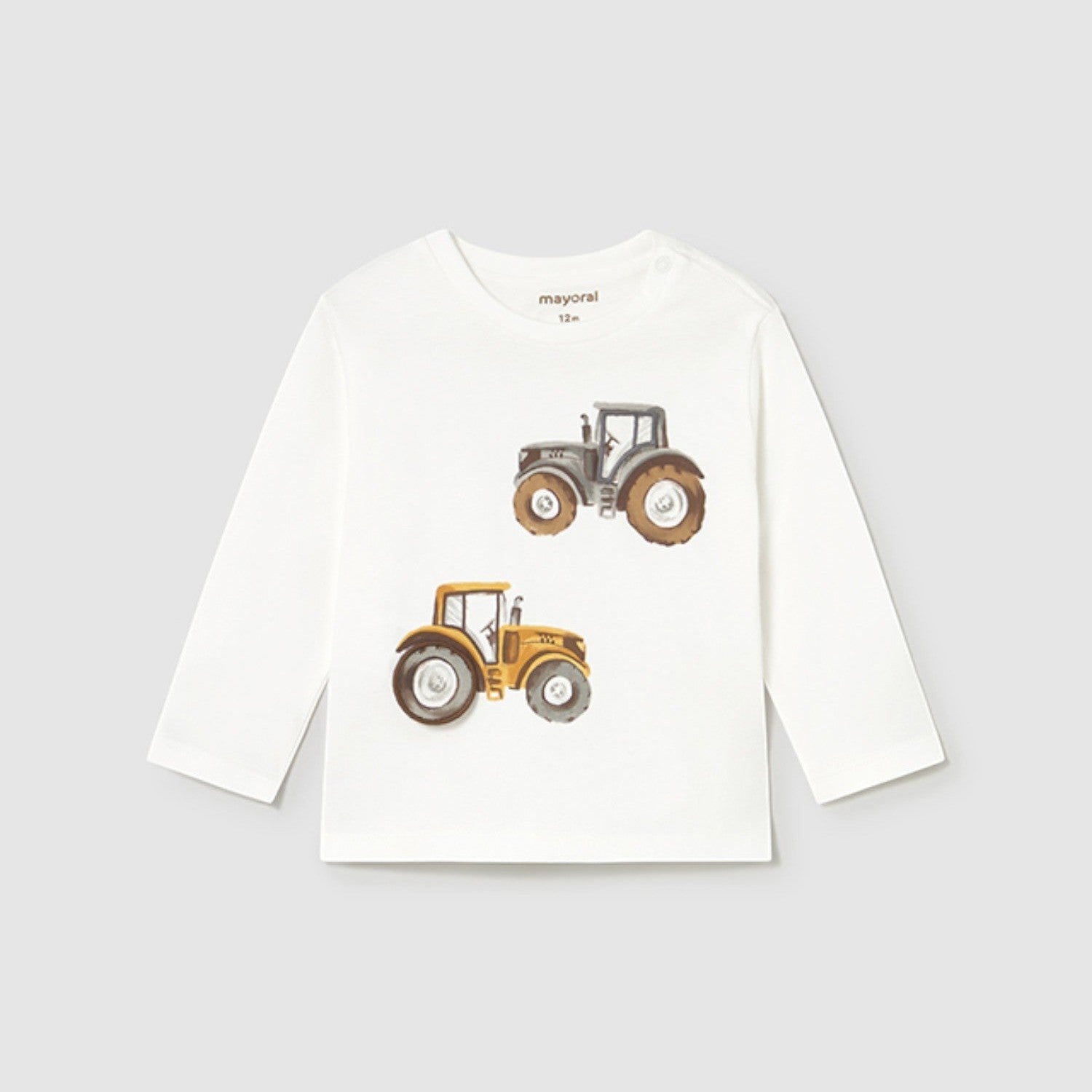 Camicia m/l "play" trattore Bimbo PANNA 2069/39 - NANU' BABY