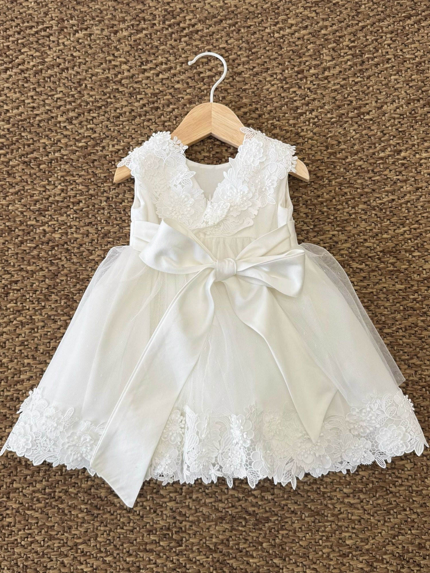 Abito Cerimonia Bimba BIANCO FB083 - NANU' BABY