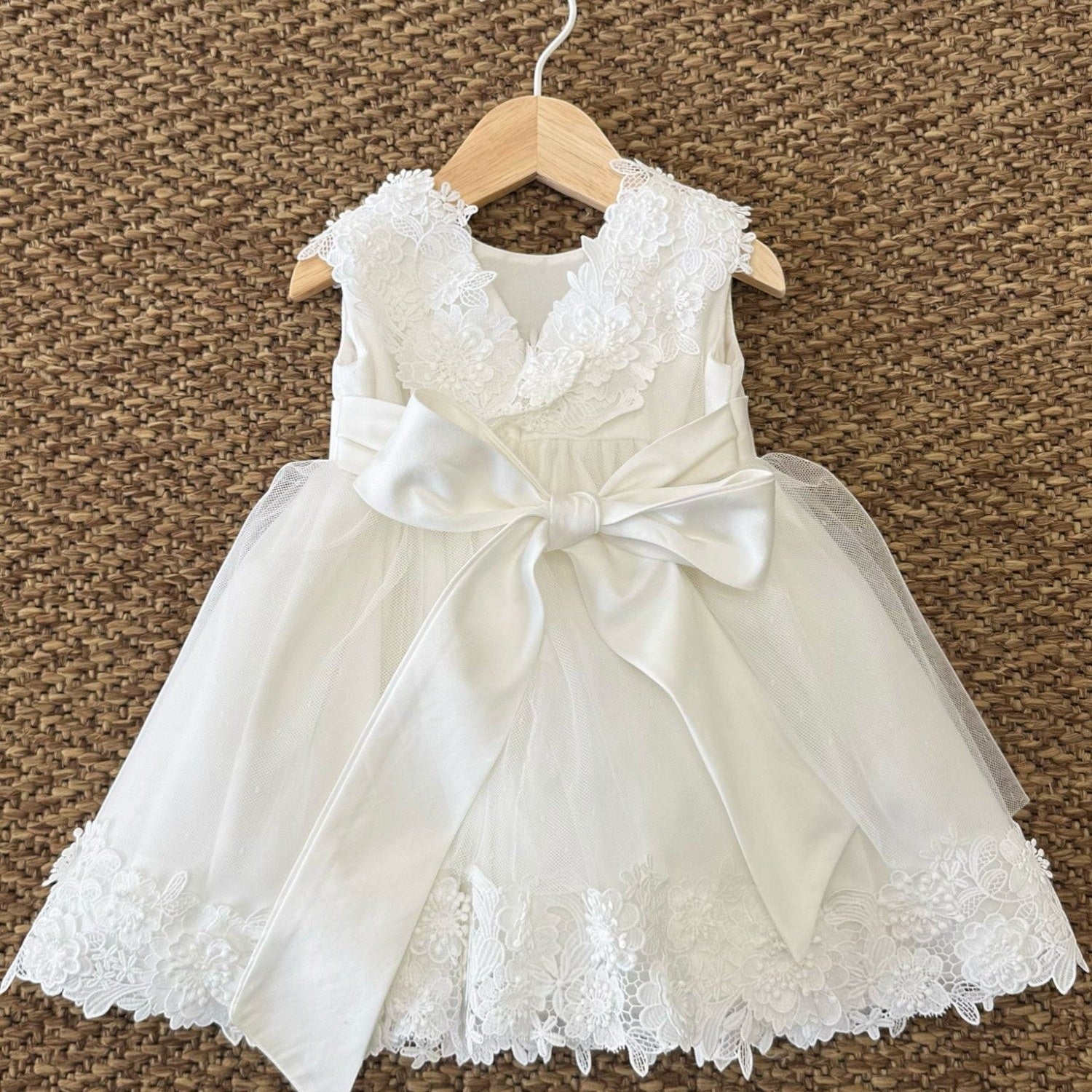 Abito Cerimonia Bimba BIANCO FB083 - NANU' BABY