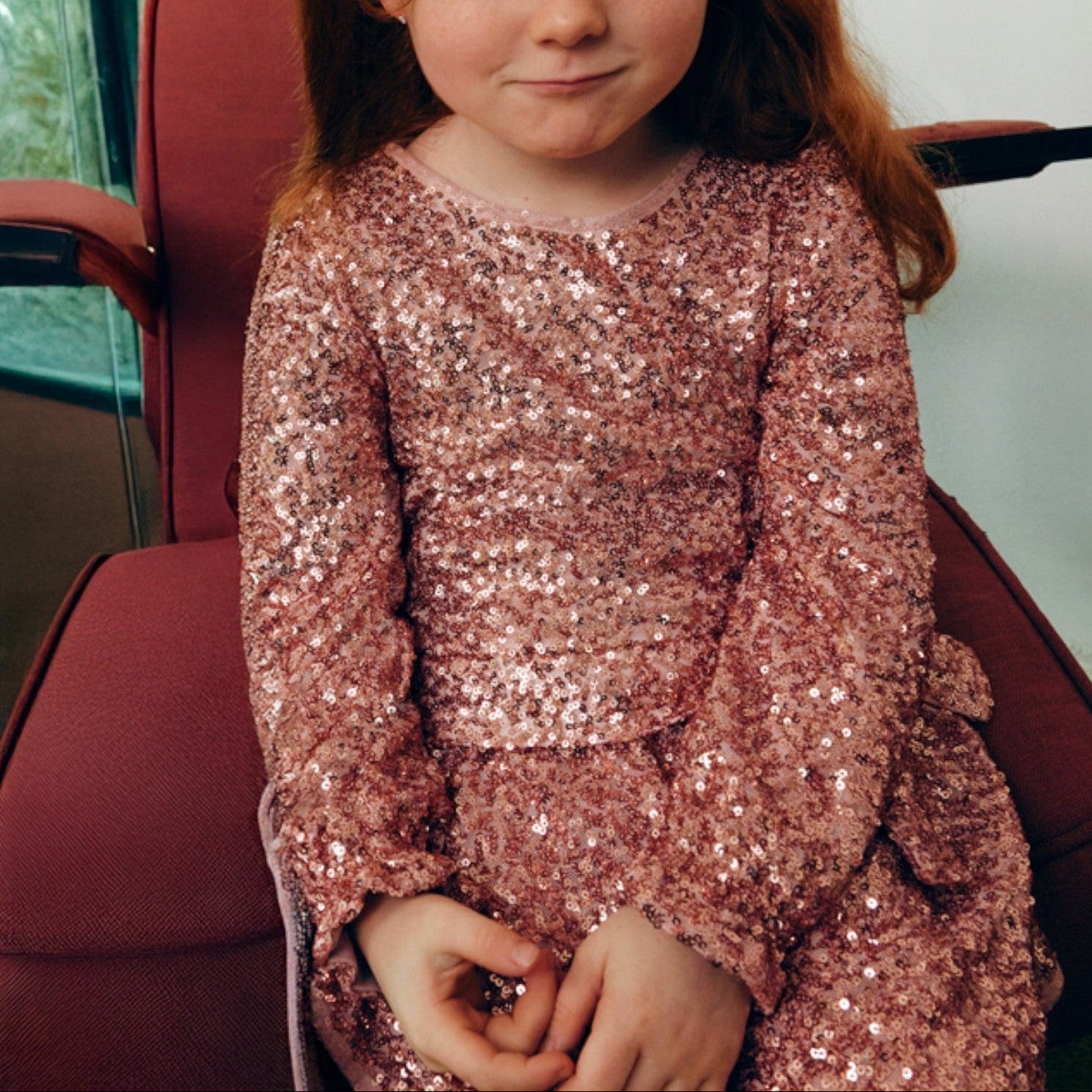 Abito paillettes Bimba Rosa 5531/46 - NANU' BABY