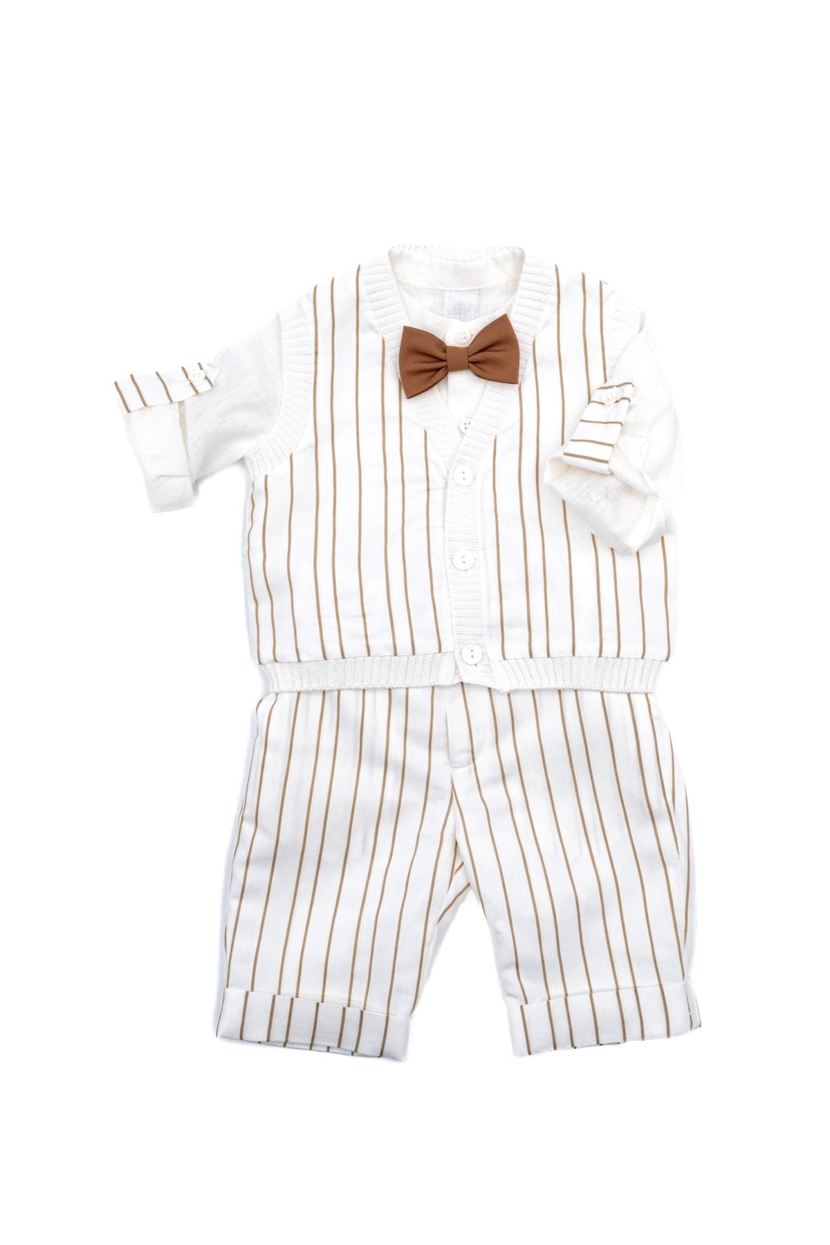 Completo Cerimonia Papillon Bimbo VANIGLIA EM60461 - NANU' BABY