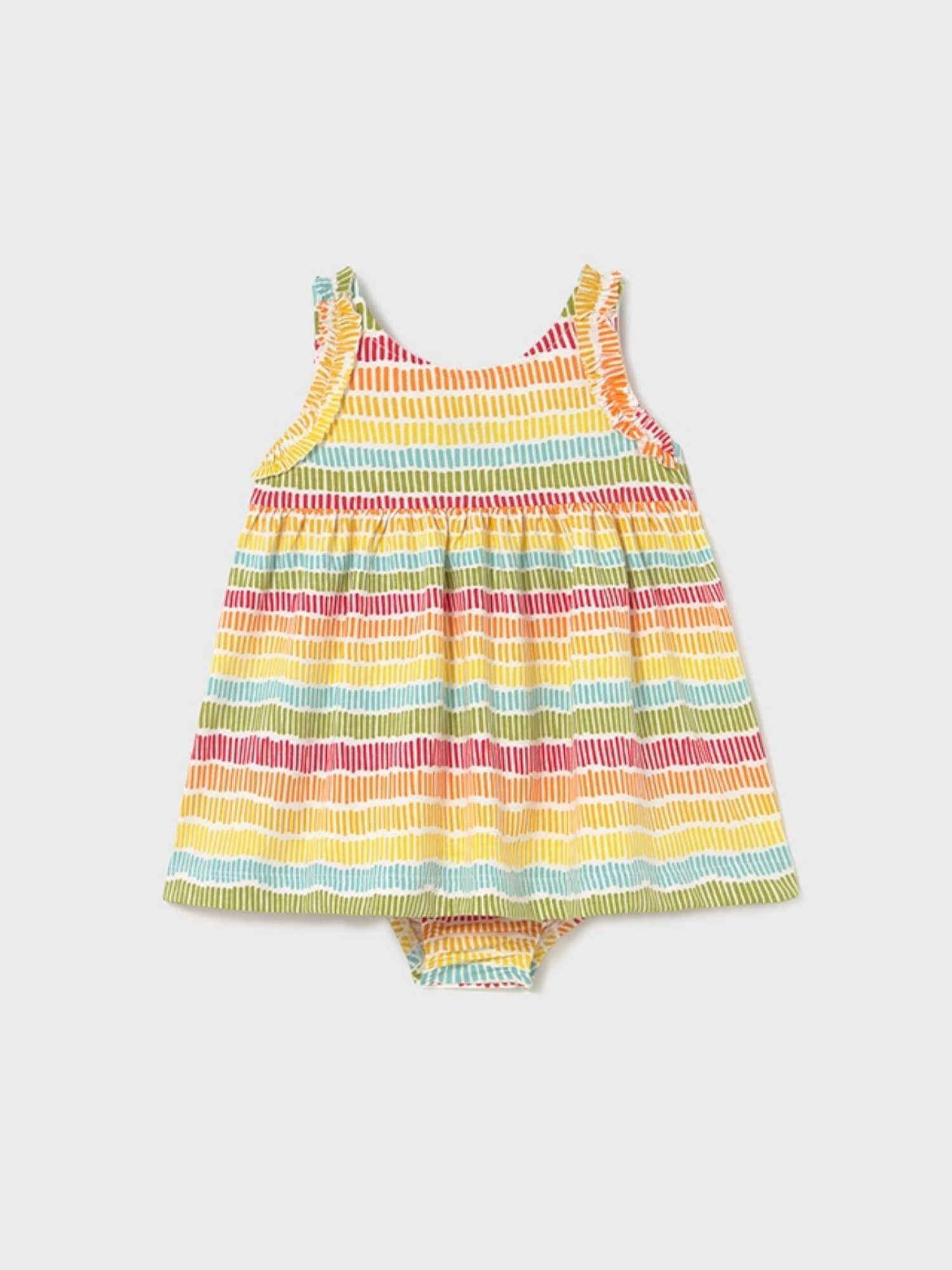 Abito stampato con coulotte Bimba GIALLO 1925/84 - NANU' BABY
