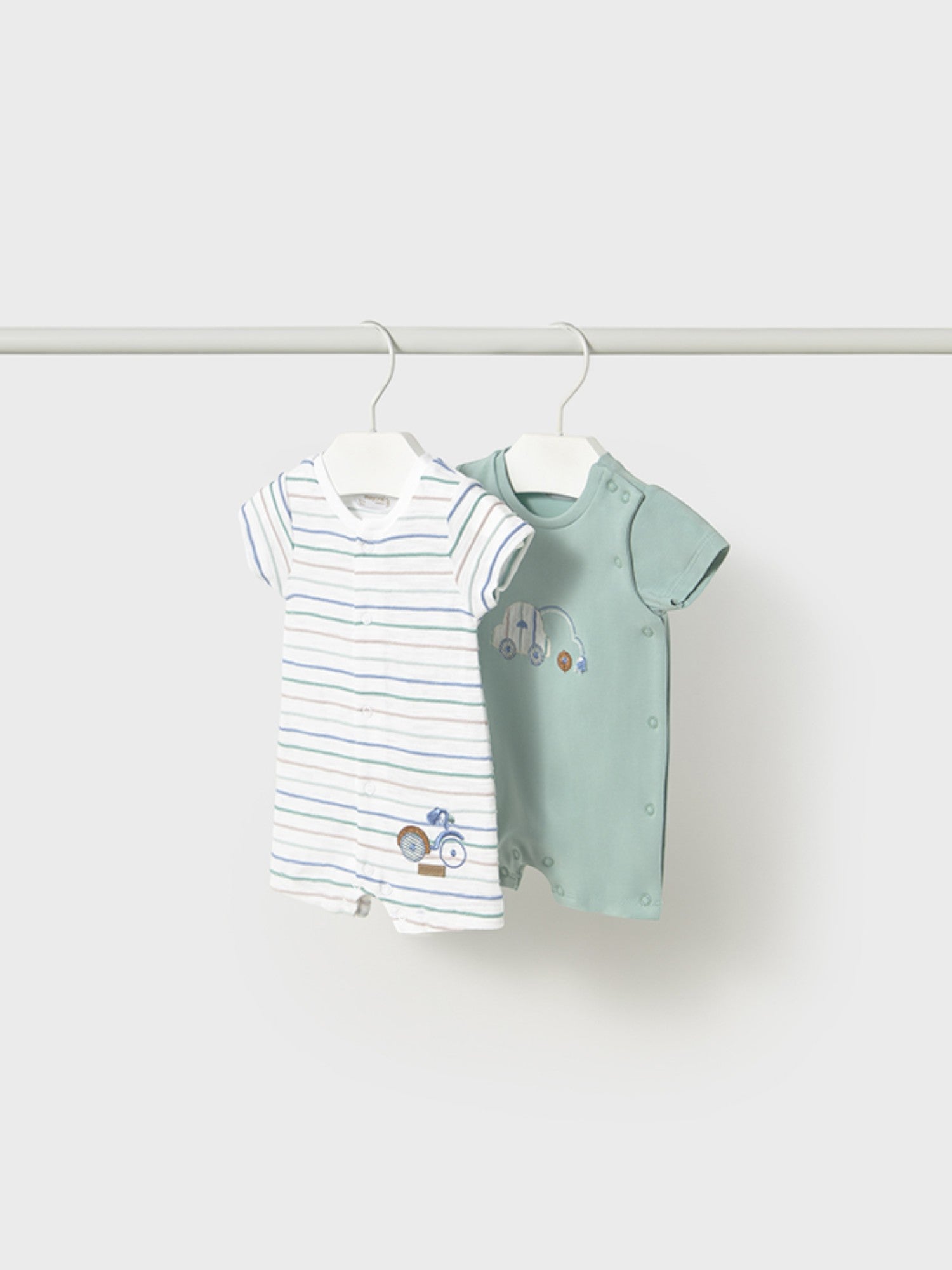 Set 2 pagliaccetti corti Bimbo VERDE 1707 /V - NANU' BABY