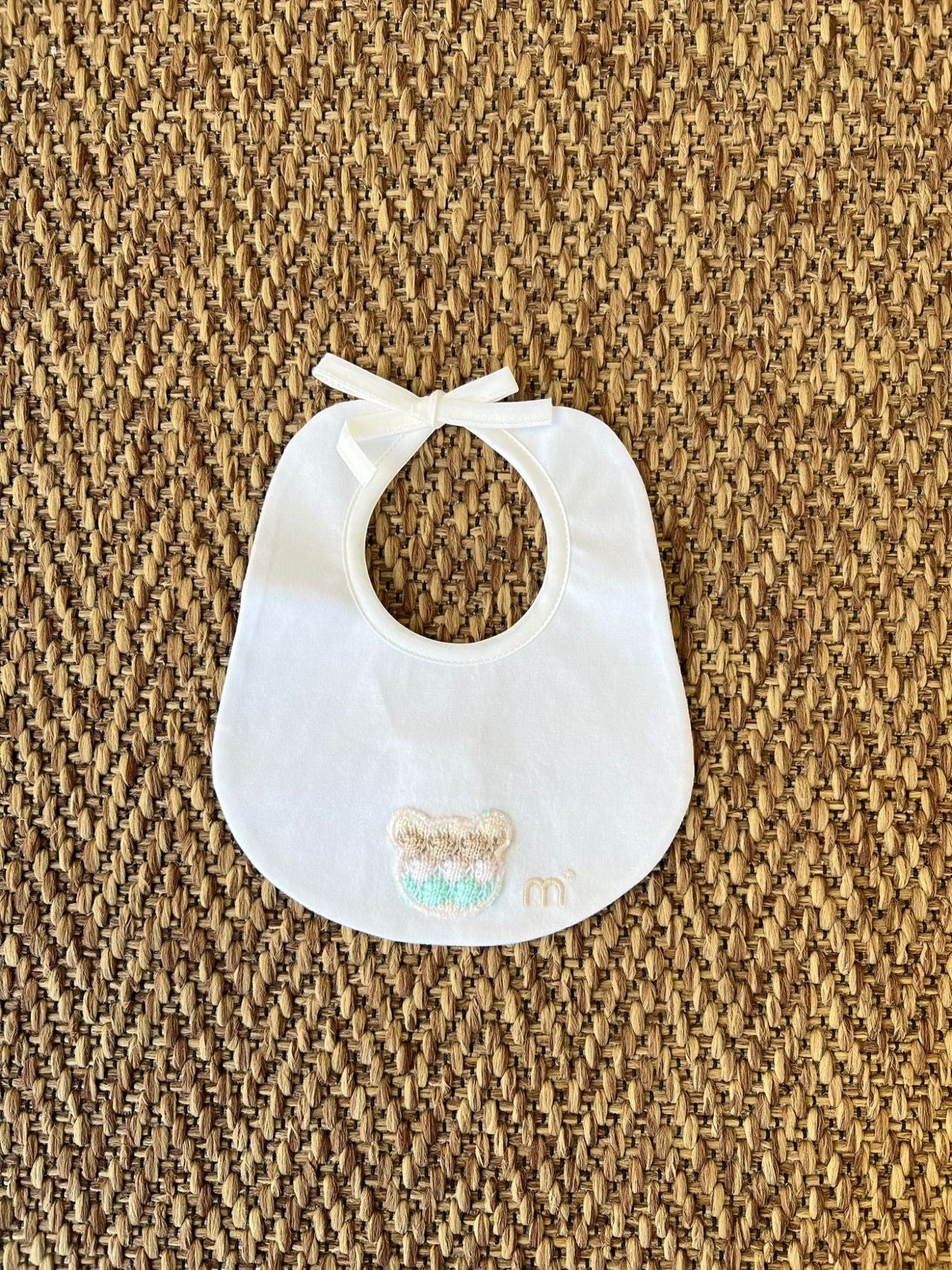 Bavetta Orsetto effetto bolle Neonata ROSA EP65BAVF - NANU' BABY