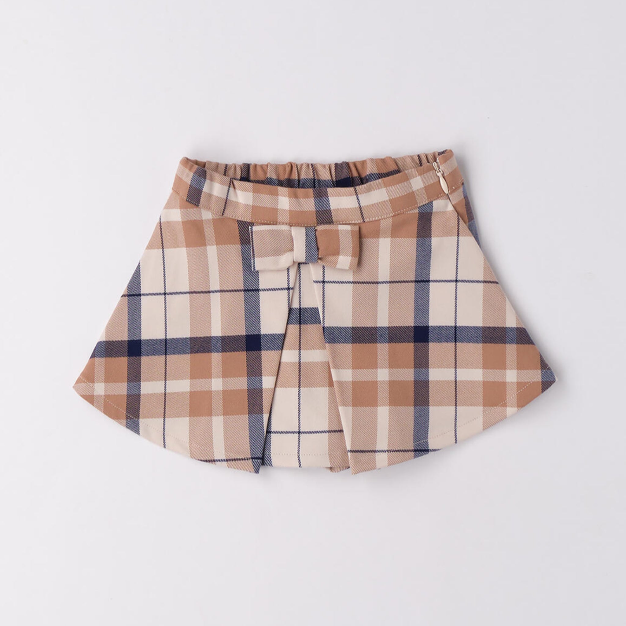 Pantaloni Corti Check Effetto Gonna Neonata 3F744/2911
