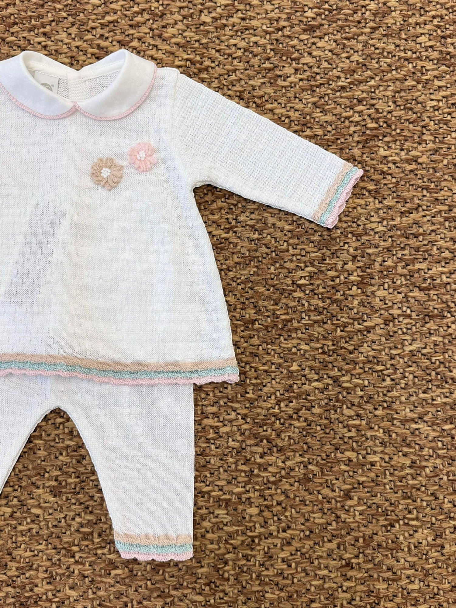 Completo nascita Neonata BIANCO EB1519 - NANU' BABY