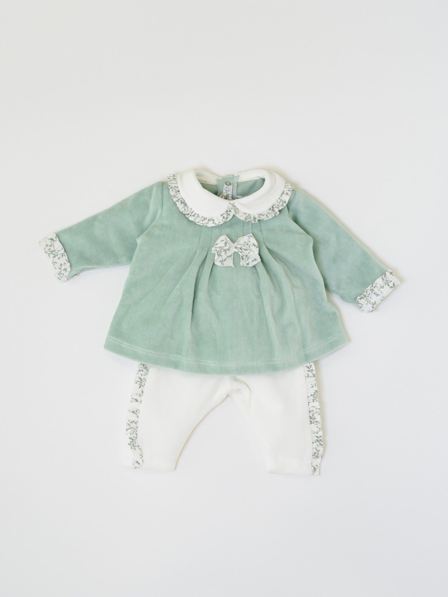 Completo nascita Neonata Verde LV1102 - NANU' BABY