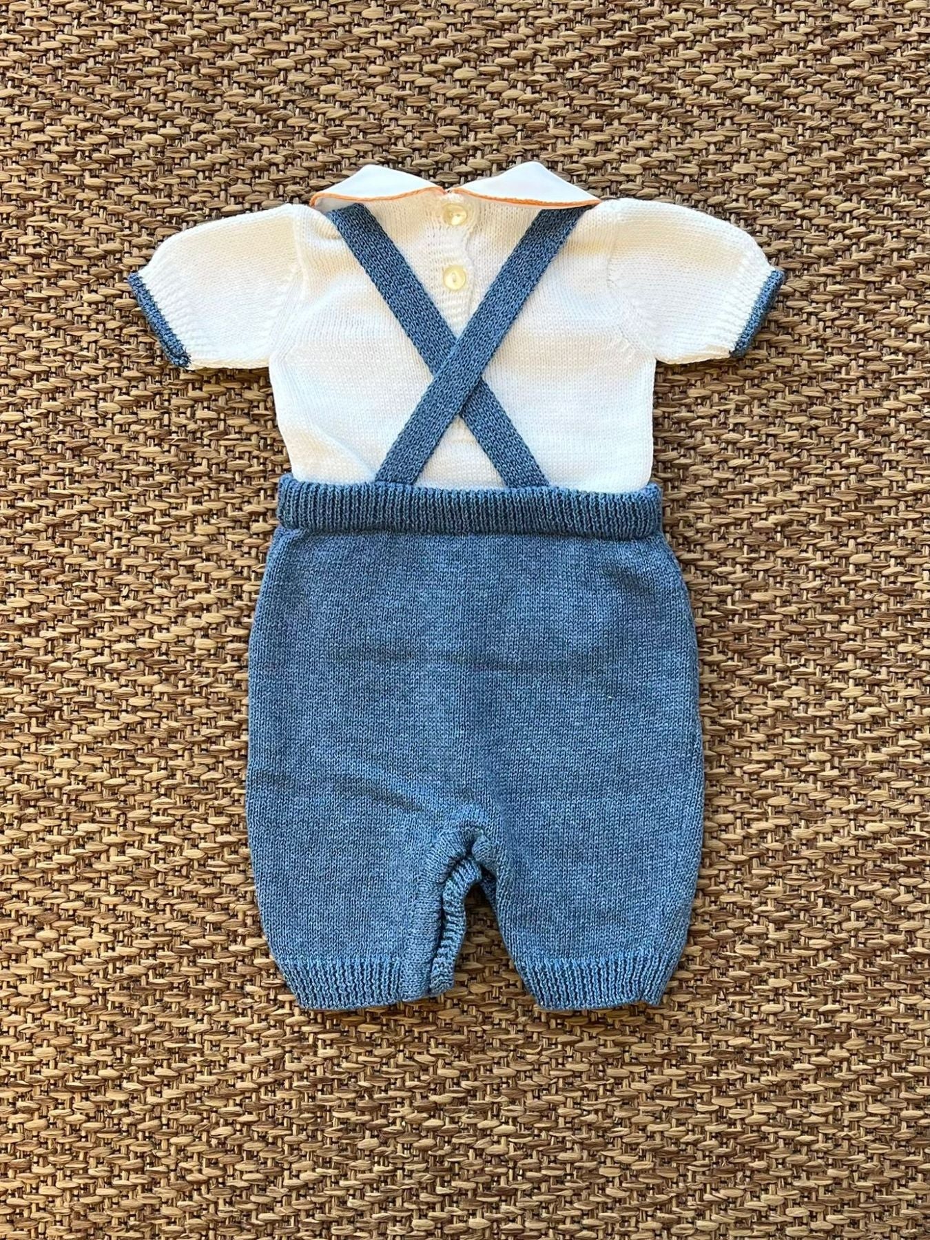 Salopette corta Neonato BLU CETIN/SL - NANU' BABY