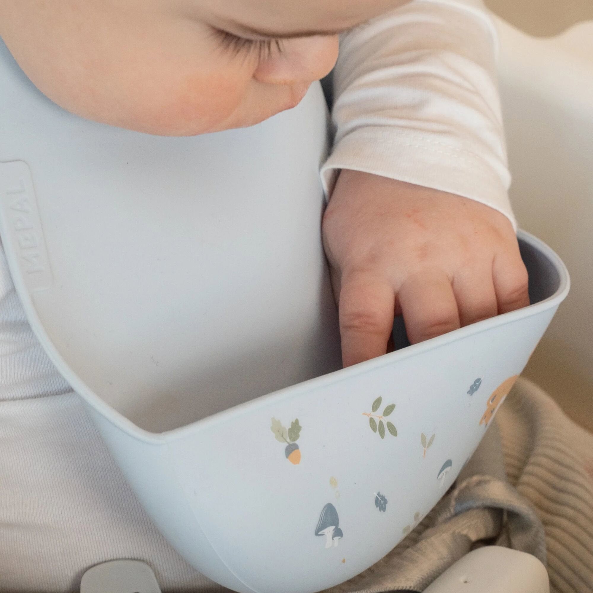 Bavetta in silicone Blu 108034565408 - NANU' BABY