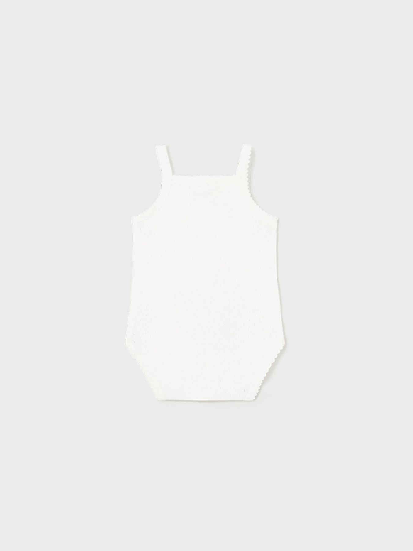 Body m/s traforato Neonata ECRU 1790/E - NANU' BABY