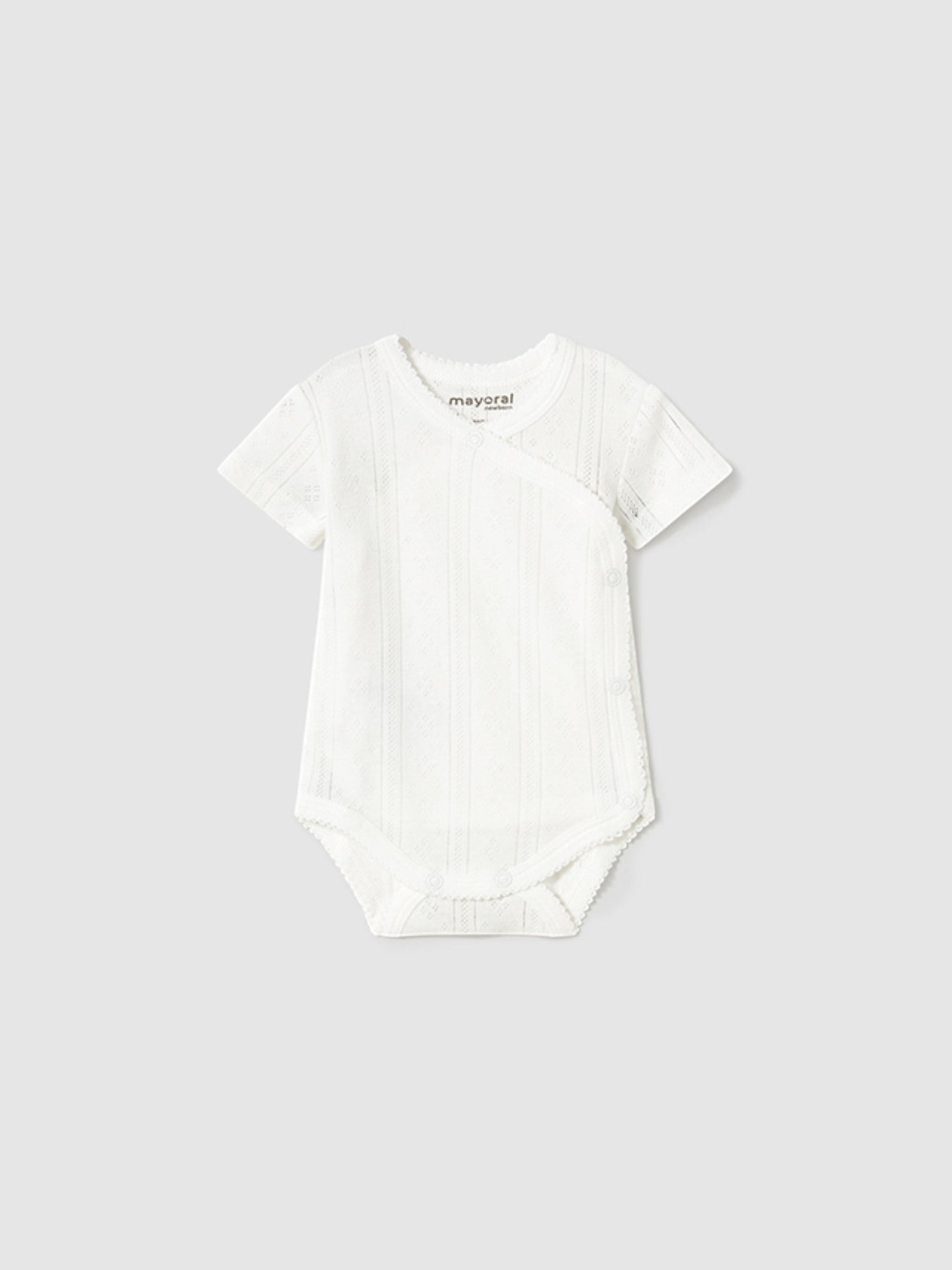 Body manica corta traforato Neonata BIANCO 1746 /B - NANU' BABY