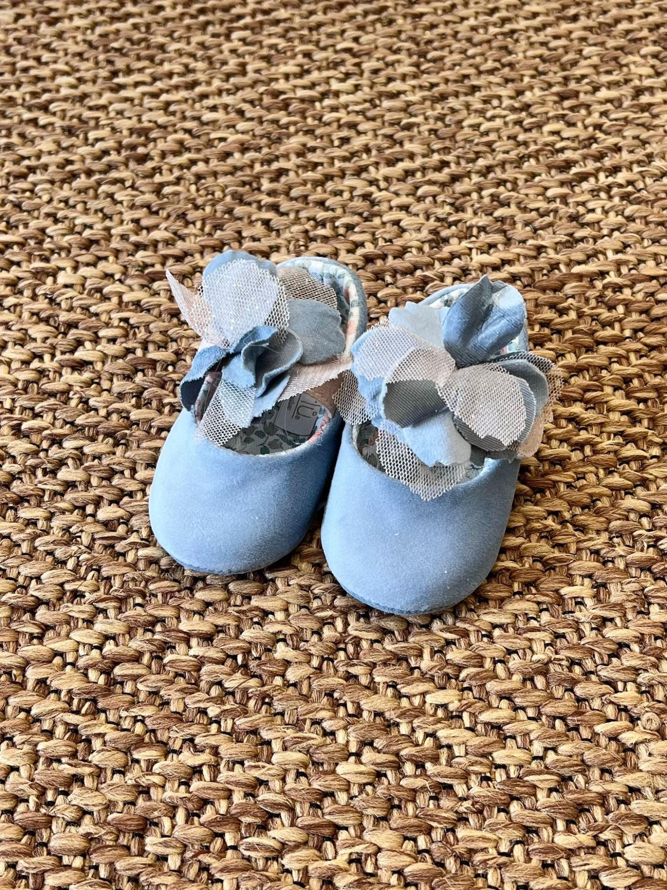 Scarpe Cerimonia Fiore Bimba CIELO IK318SC - NANU' BABY