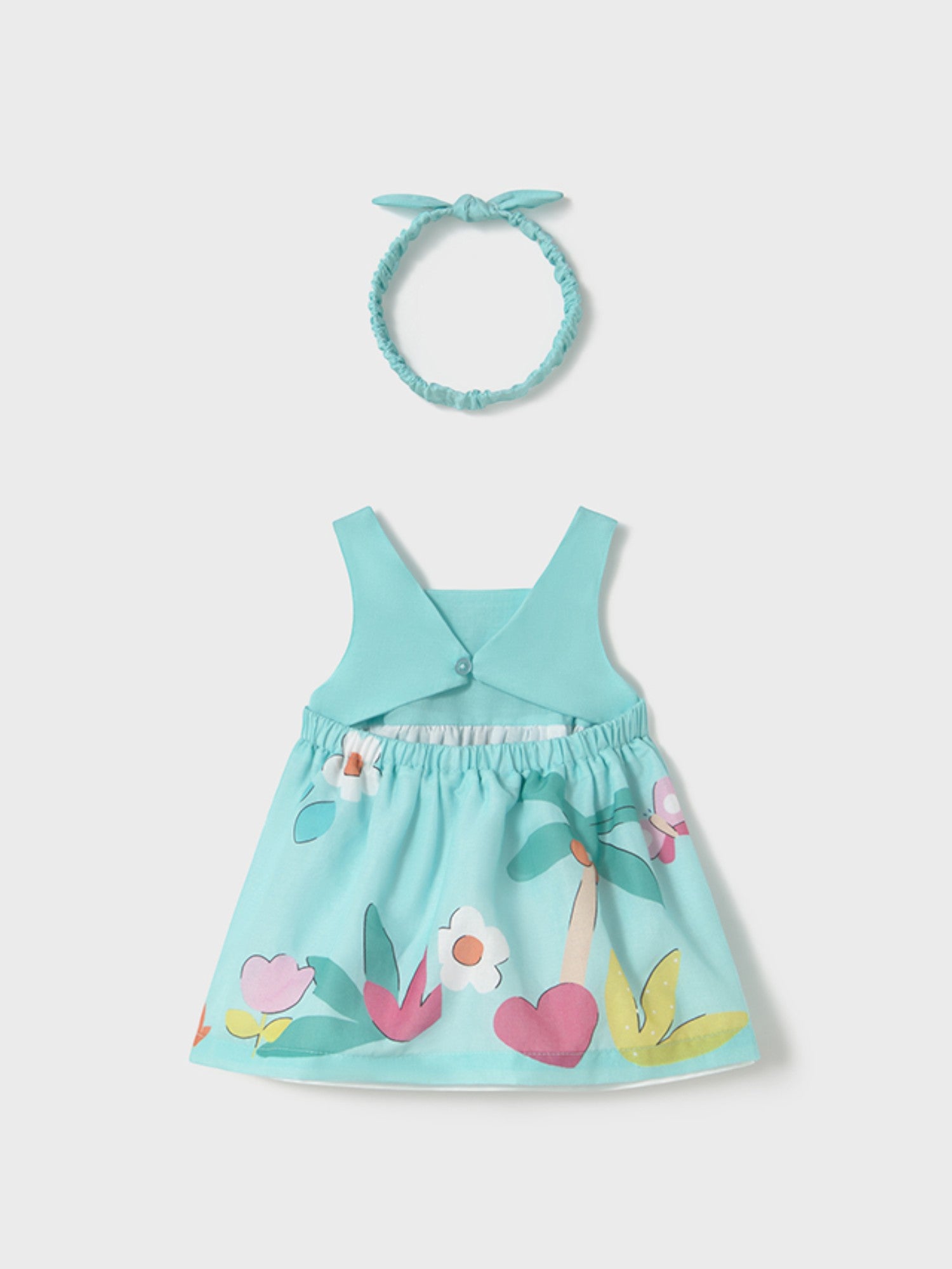 Abito e cerchietto Bimba VERDE 1873 /V - NANU' BABY