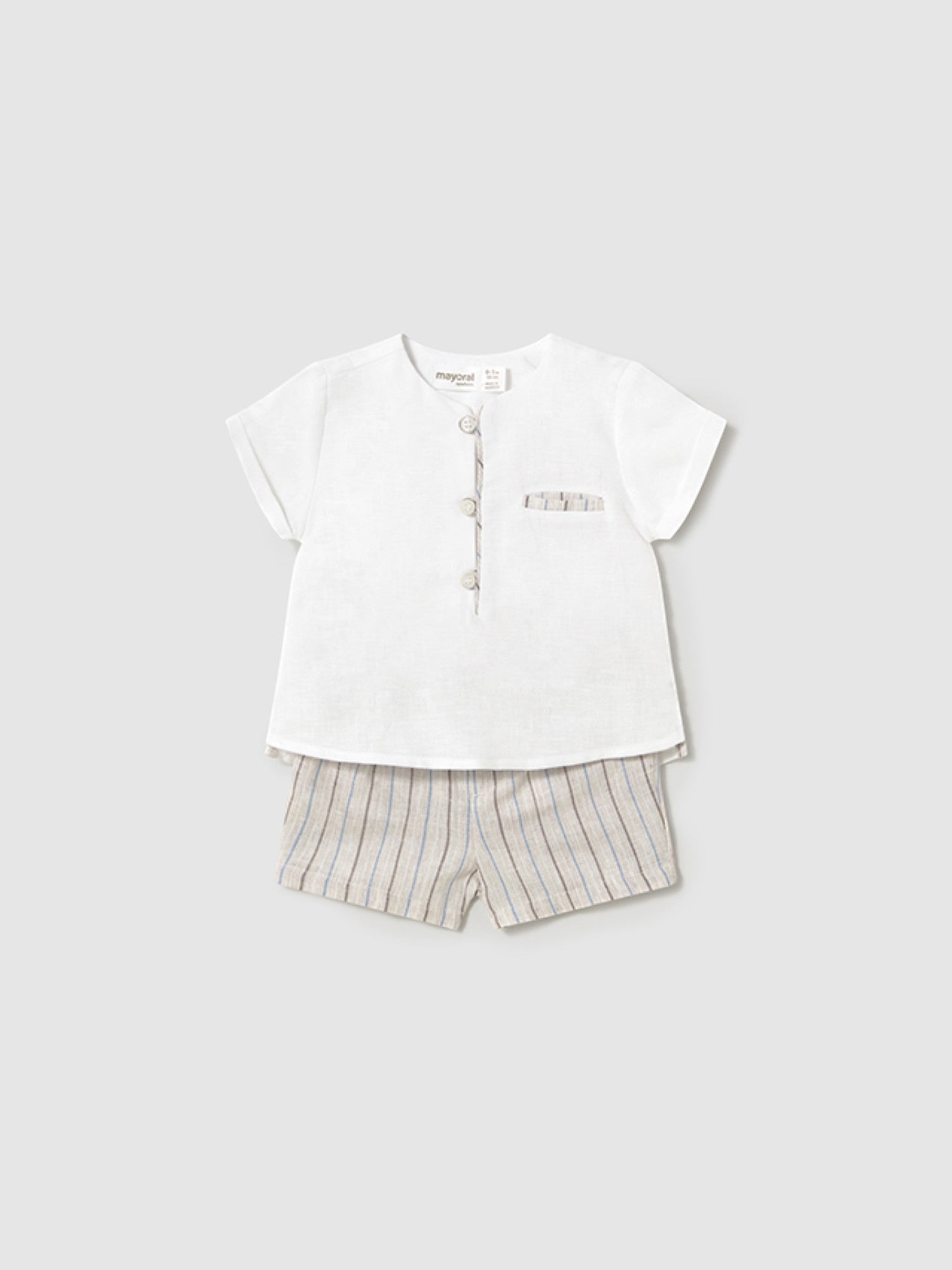 Completo pantalone corto Bimbo AVORIO 1211 /A - NANU' BABY