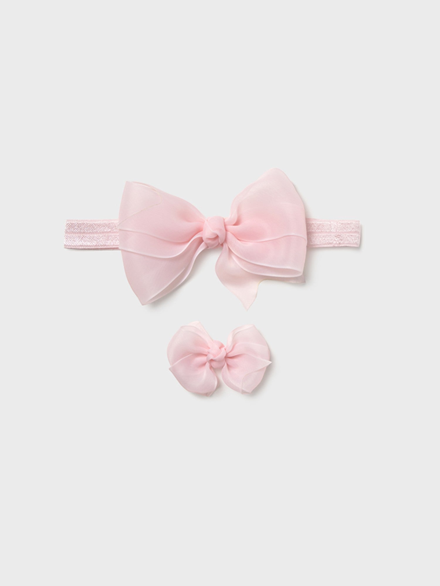 Set cerchietto e fermaglio ROSA 9888 /R - NANU' BABY
