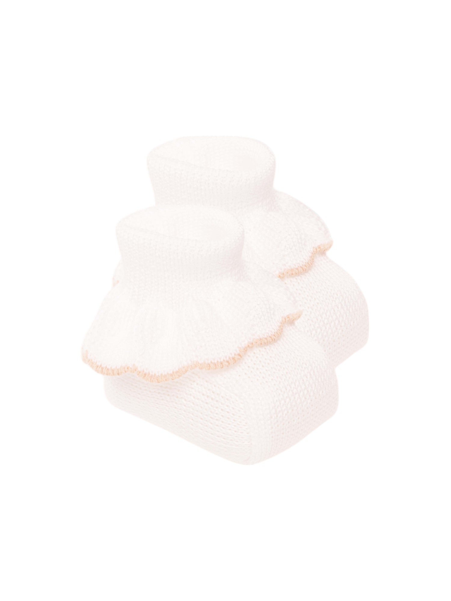 Babbucce Neonata BIANCO EB29S - NANU' BABY