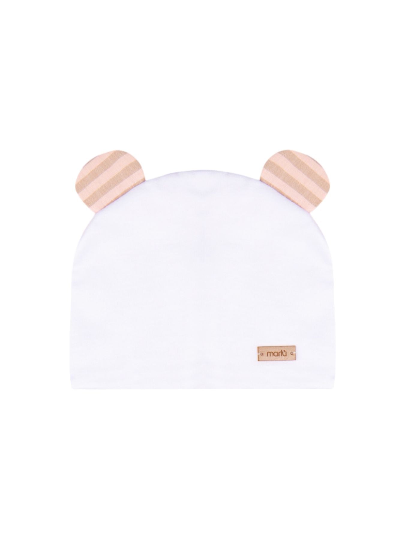 Cuffia Neonata BIANCO EP6873F - NANU' BABY