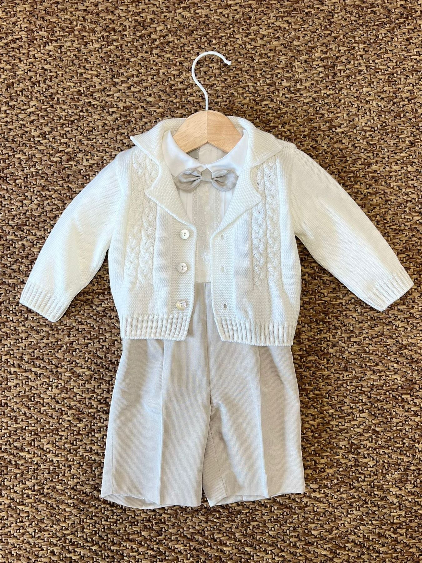 Completo Cerimonia Bermuda Bimbo VANIGLIA IK20660 - NANU' BABY