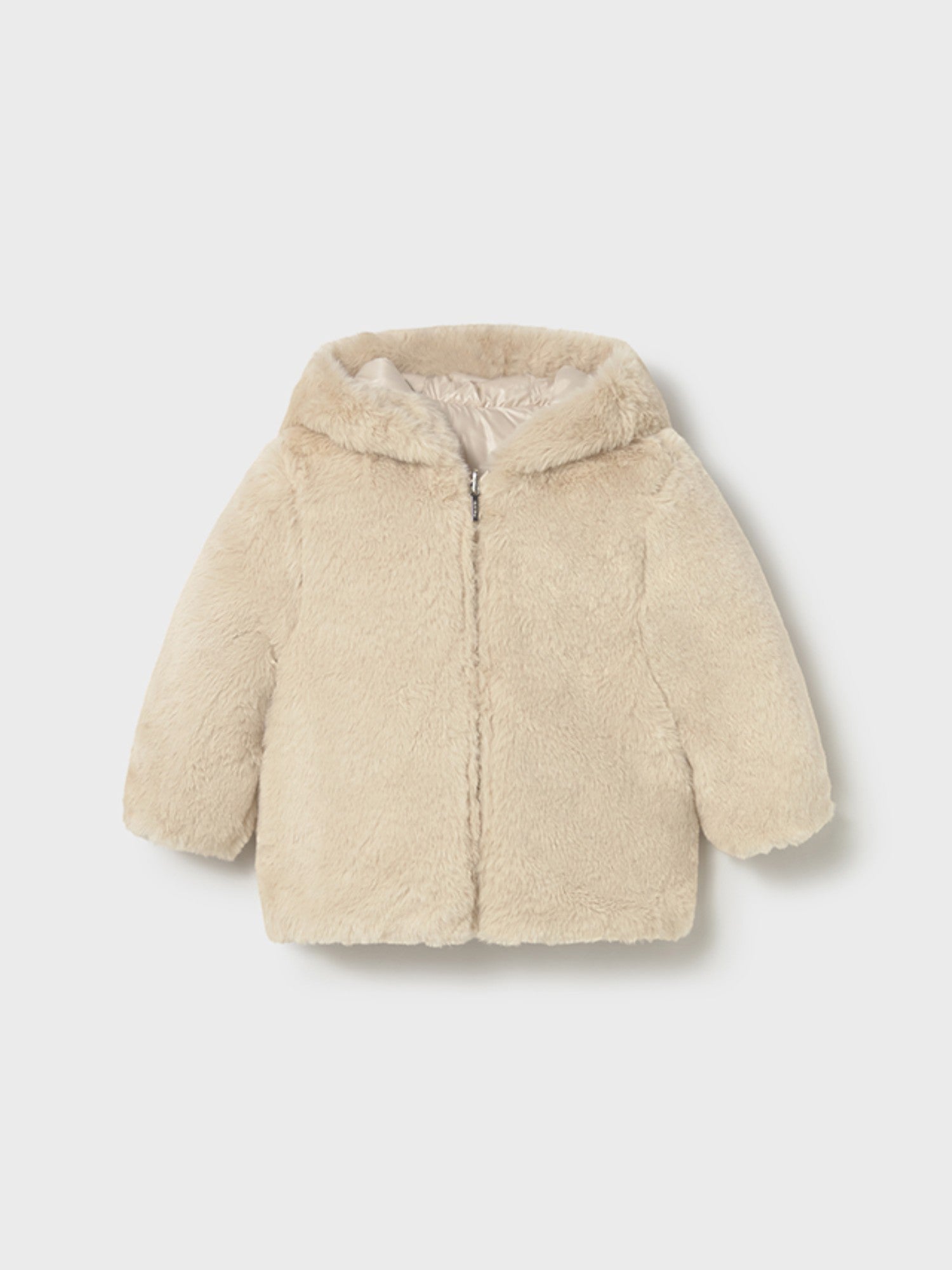 giubbotto reversibile pelo Bimba Avorio 2435/80 - NANU' BABY