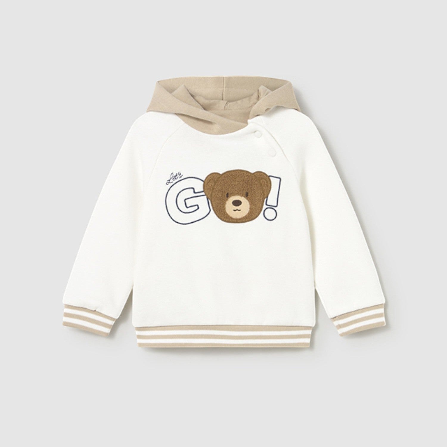 Pullover con cappuccio Bimbo PANNA 2414/31 - NANU' BABY