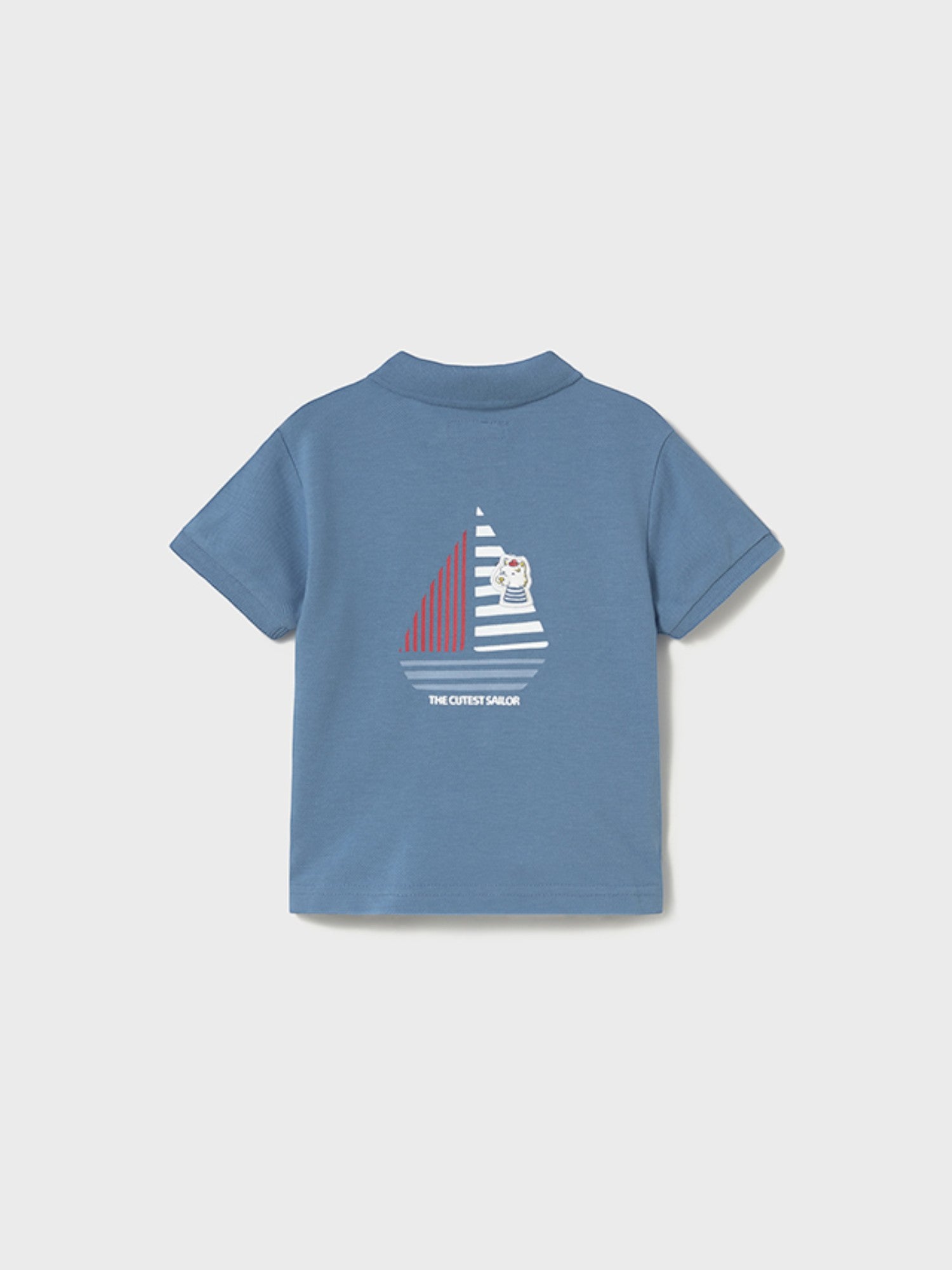 Polo m/c applique Bimbo AZZURRO 1108/62 - NANU' BABY
