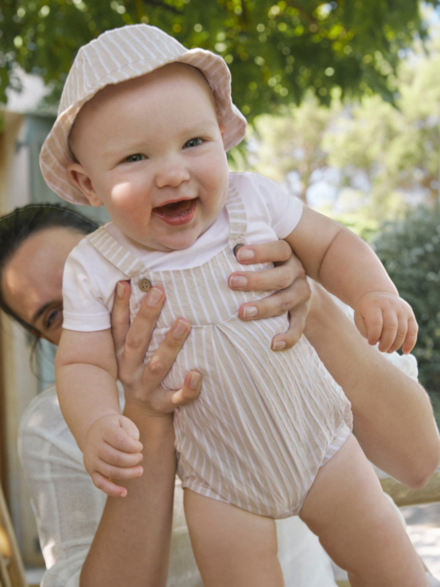 Tutina corta e cappello Bimbo AVORIO 1602 /A - NANU' BABY