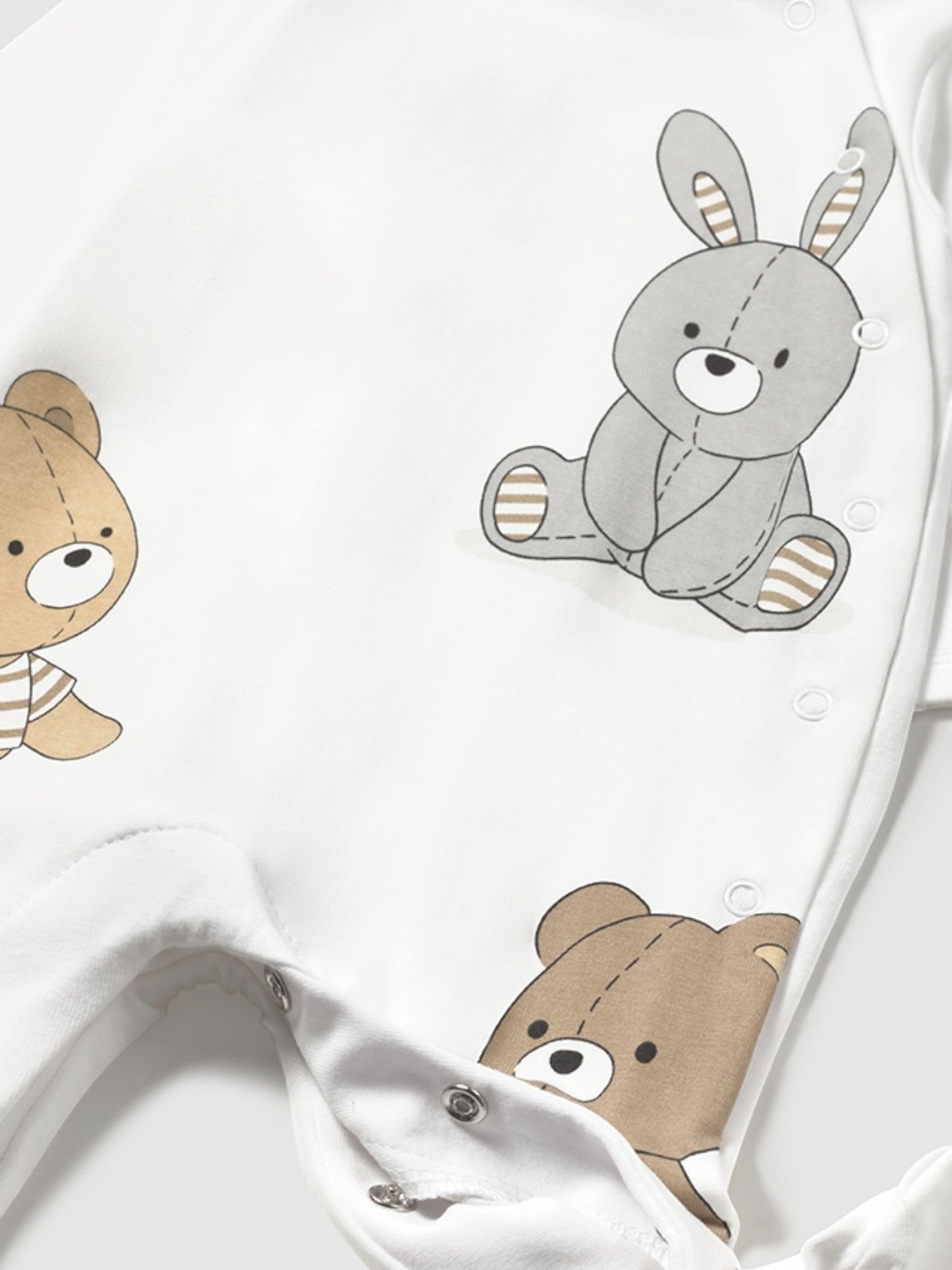 Set 2 pagliaccetti lunghi Neonato MARRONE 1709 /M - NANU' BABY