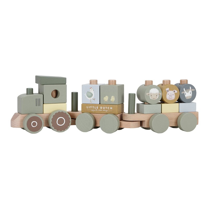 Trenino impilabile, trattore, piccola fattoria MULTICOLORE LD7154 - NANU' BABY