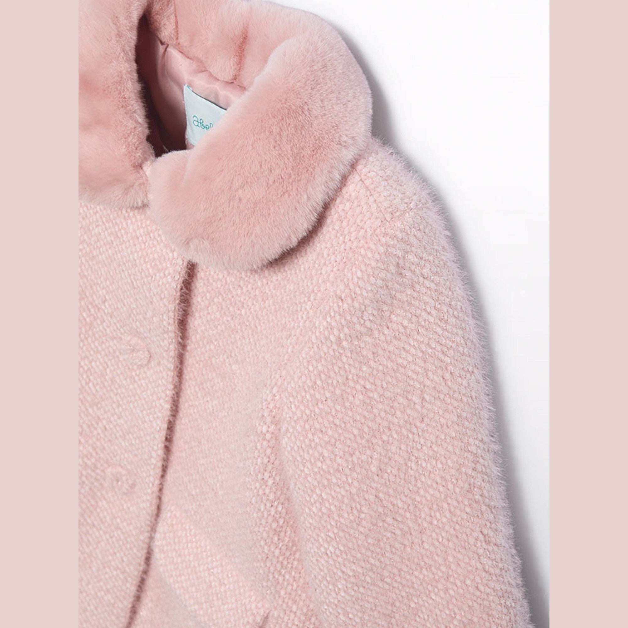 Cappotto punto strutturato Bimba Rosa 5819/89 - NANU' BABY