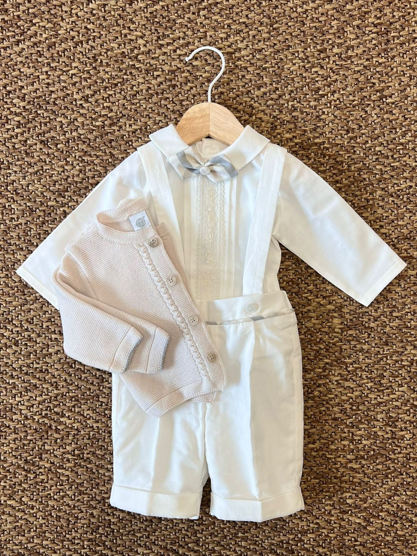 Completo Cerimonia Papillon Bimbo PANNA IK20760BIS - NANU' BABY