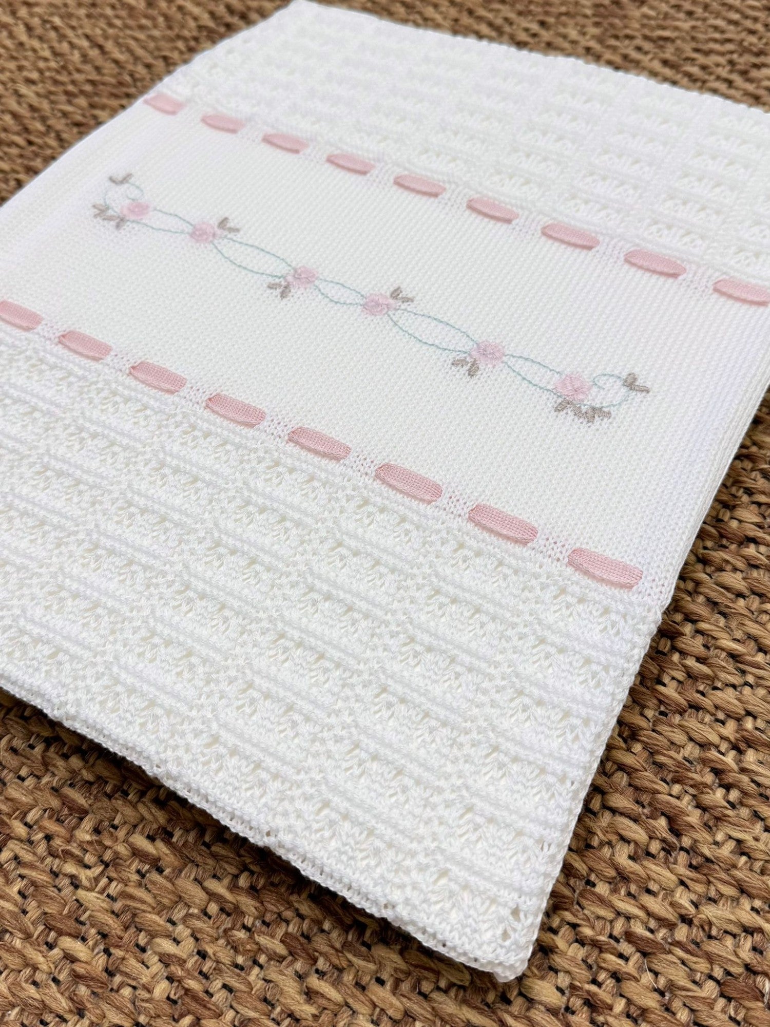 Coperta Neonata BIANCO EB4080 - NANU' BABY