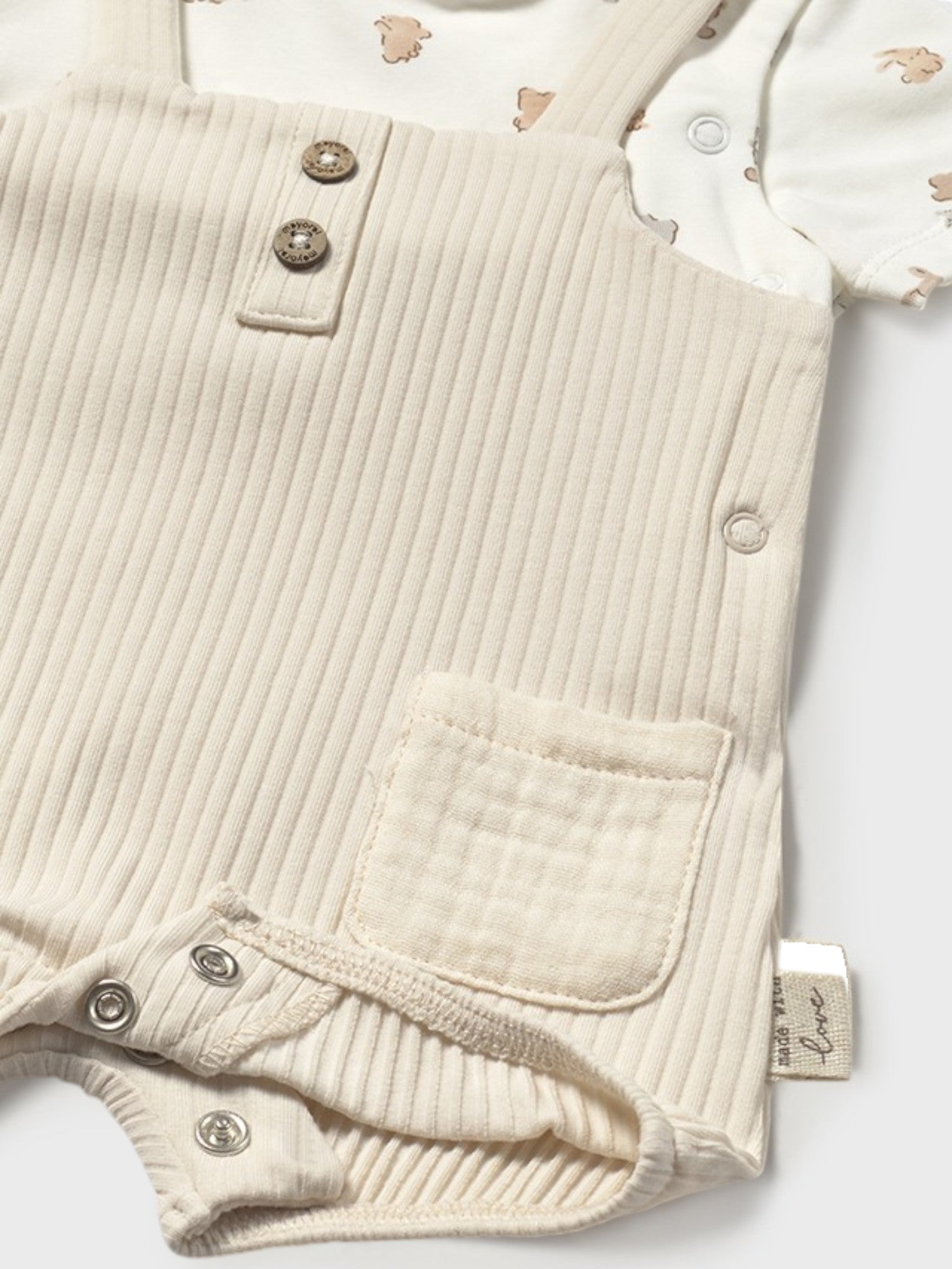 Pagliaccetto salopette Bimbo BEIGE 1616 /BE - NANU' BABY