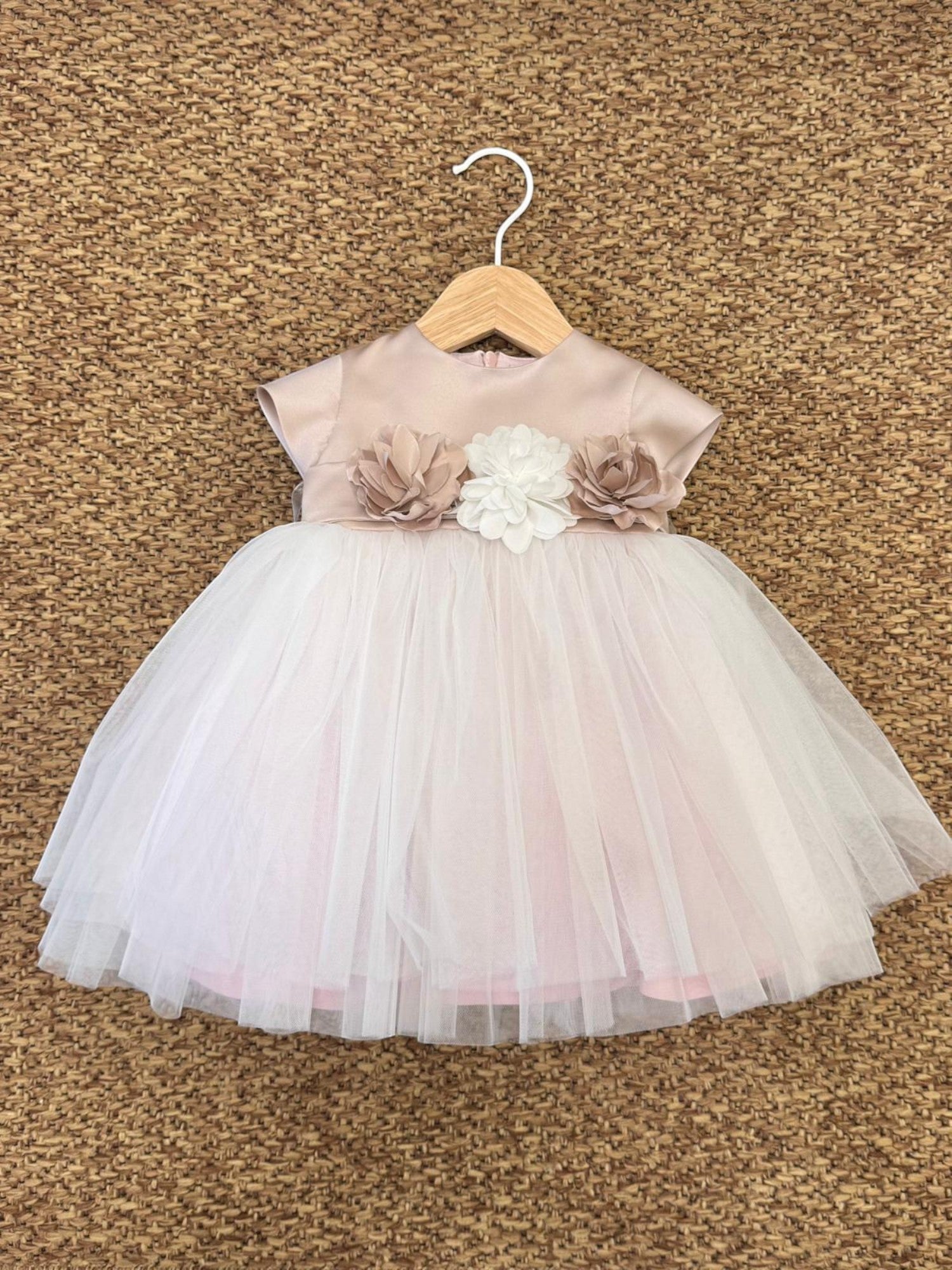 Abito Cerimonia Bimba ROSA ER316MC - NANU' BABY