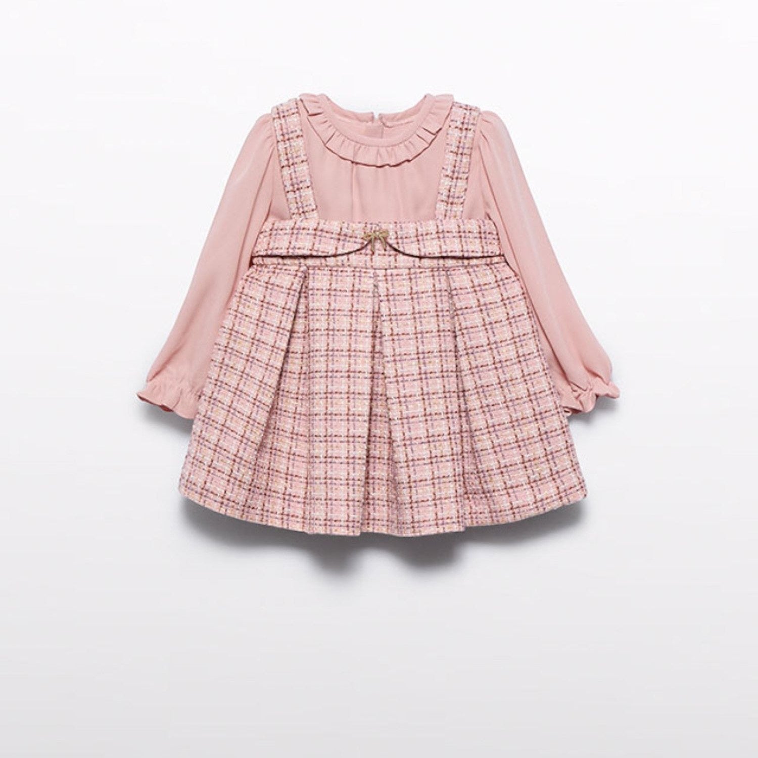 Abito pichi tweed Bimba Rosa 5504/8 - NANU' BABY