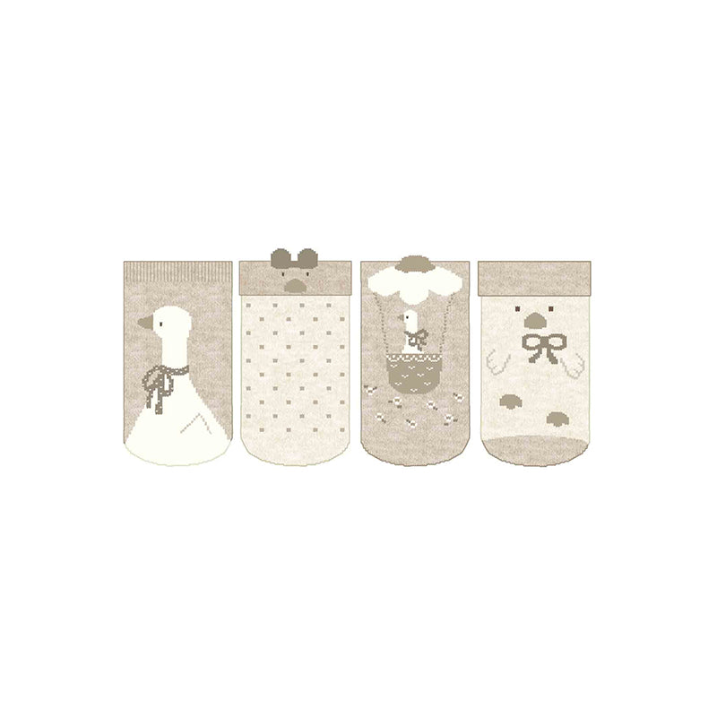 Set 4 calze BEIGE 2G-9762/BG - NANU' BABY