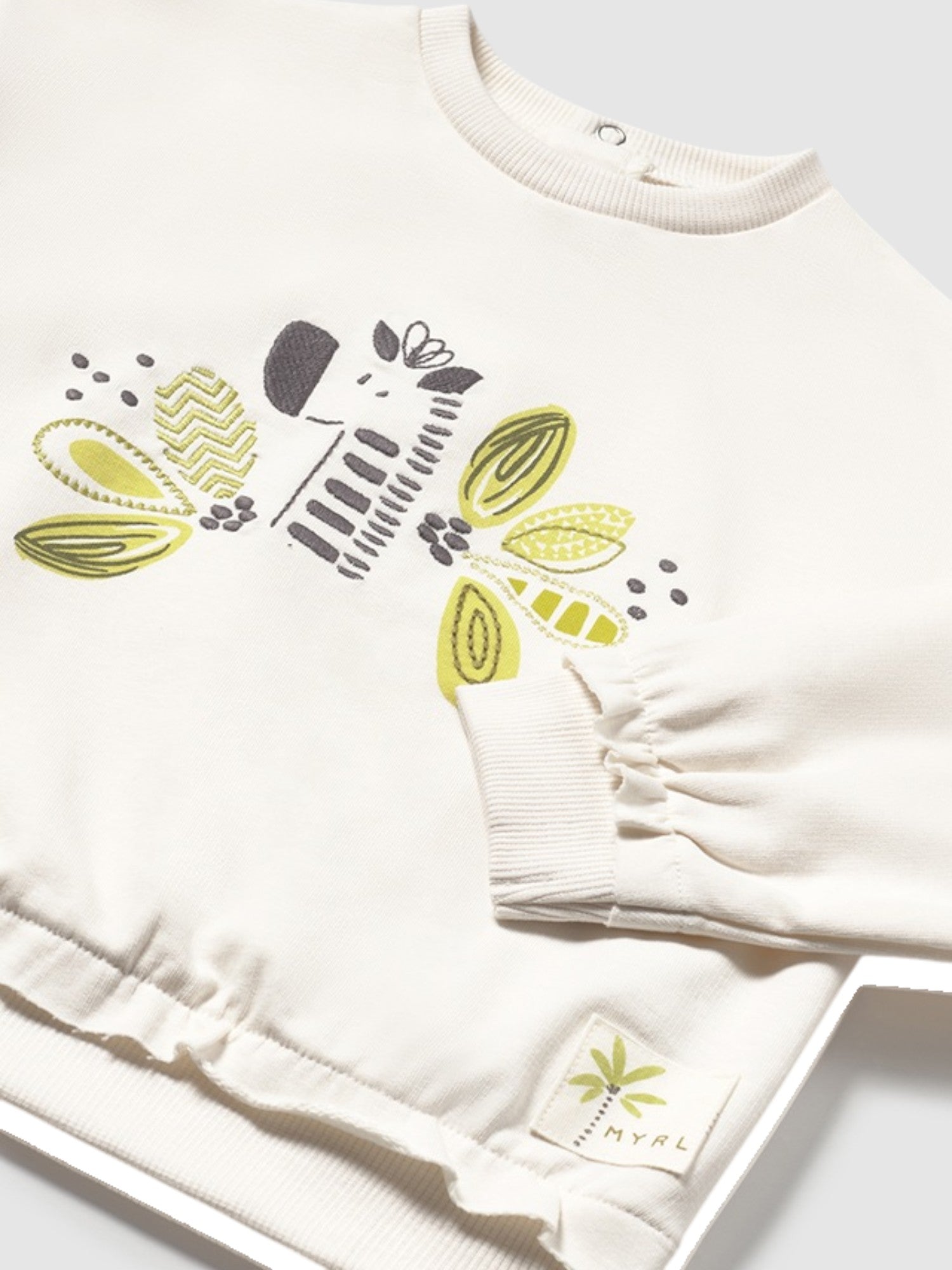 Pullover ricamato Bimba PANNA 1459/95 - NANU' BABY