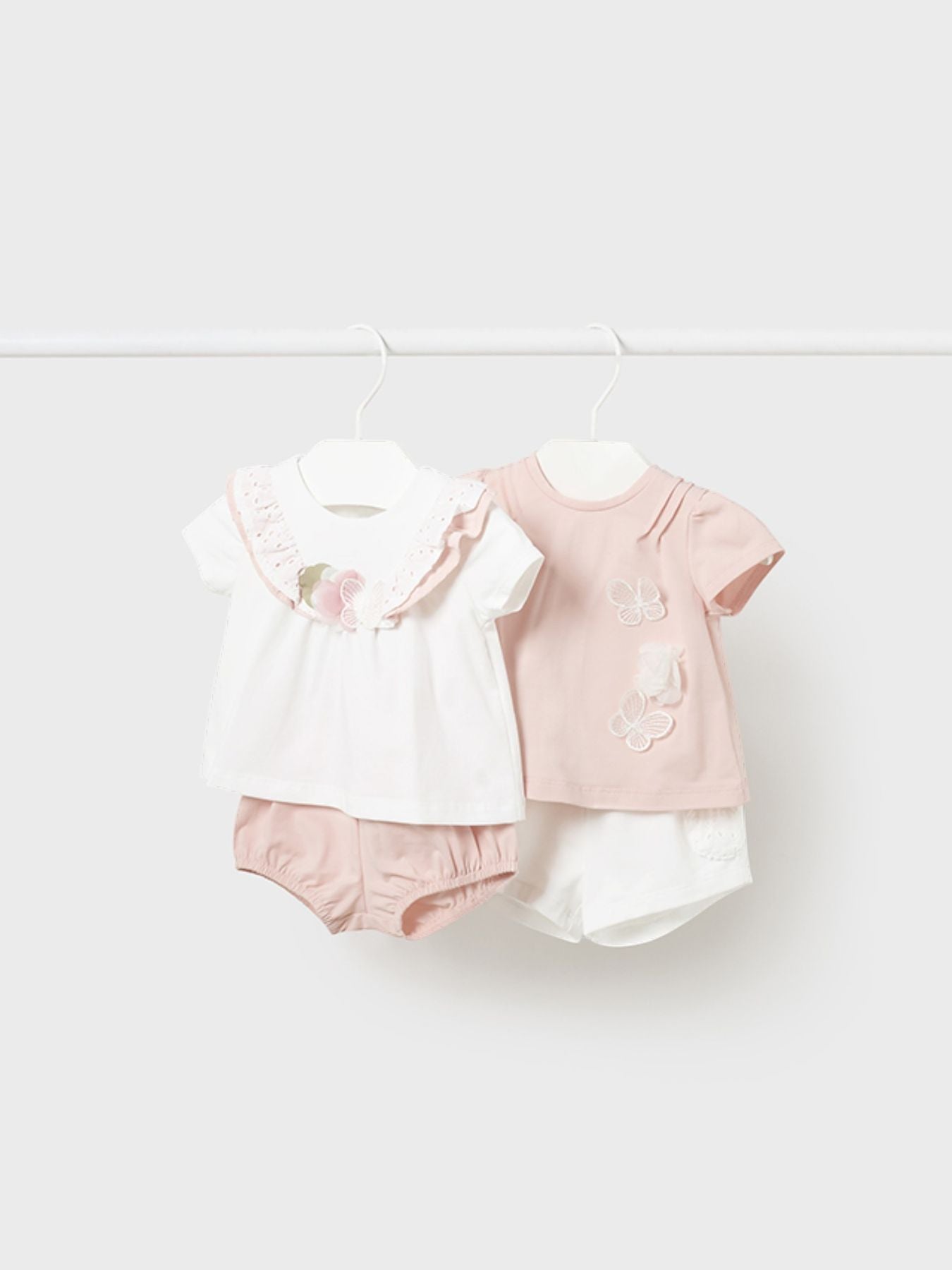compl.4 pezzi corto Bimba ROSA CIPRIA 1610/N - NANU' BABY