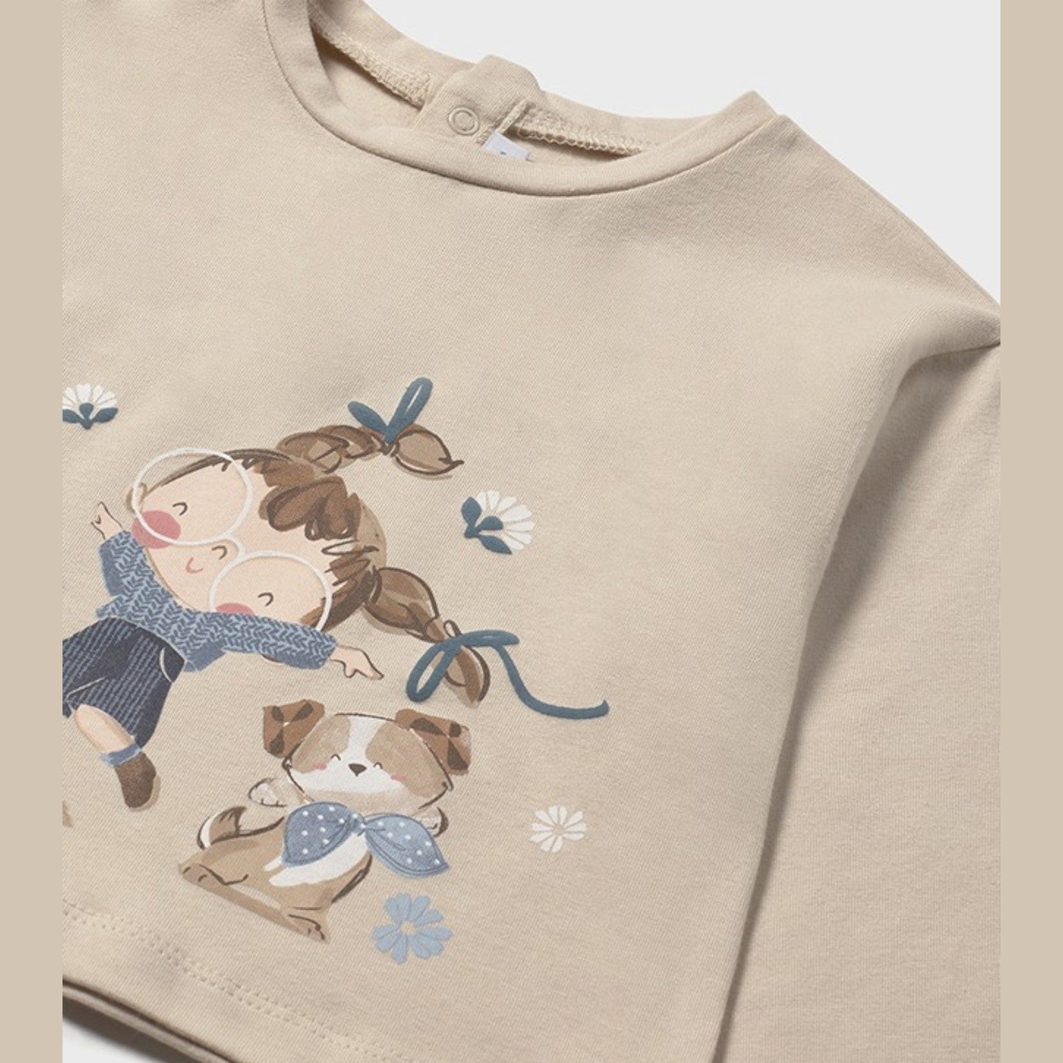 Maglietta m/l Bimba Avorio 2082/91 - NANU' BABY