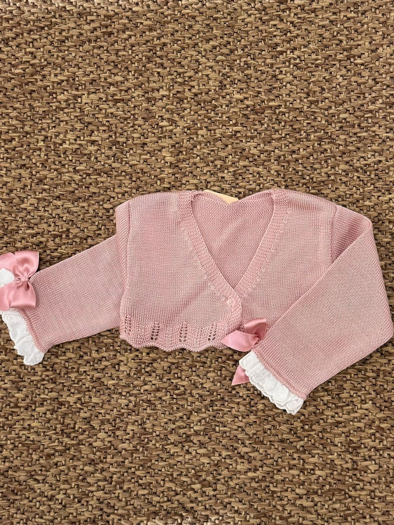 Giacchino in filo Bimba ROSA 610.14 - NANU' BABY