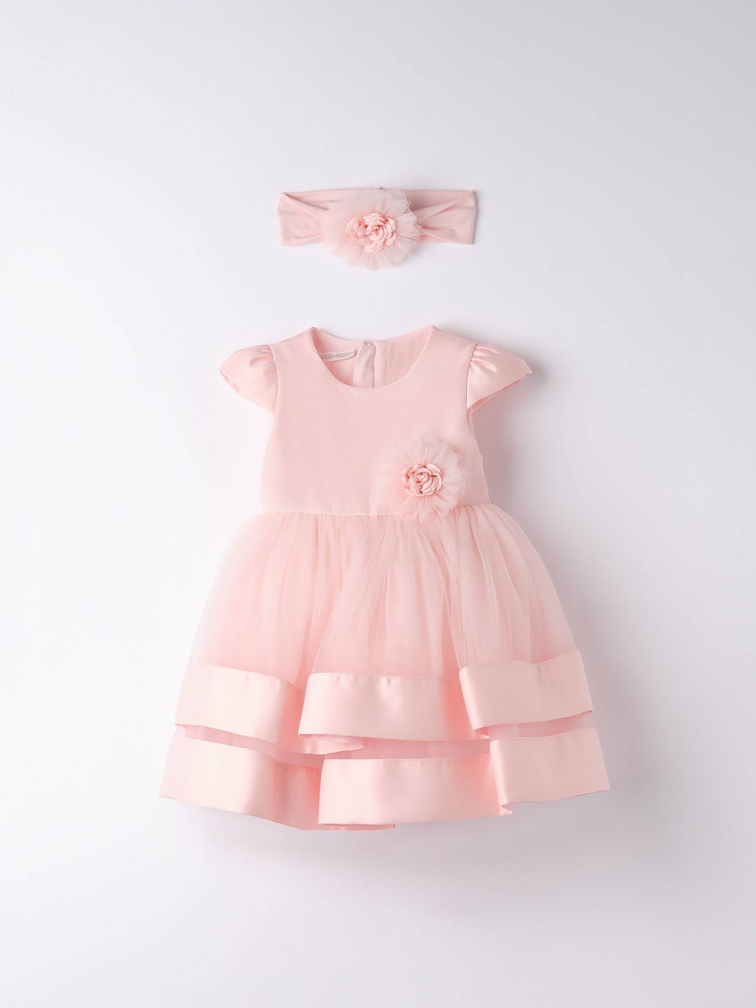 Abito cerimonia con fascia Bimba ROSA 3B712/2765 - NANU' BABY