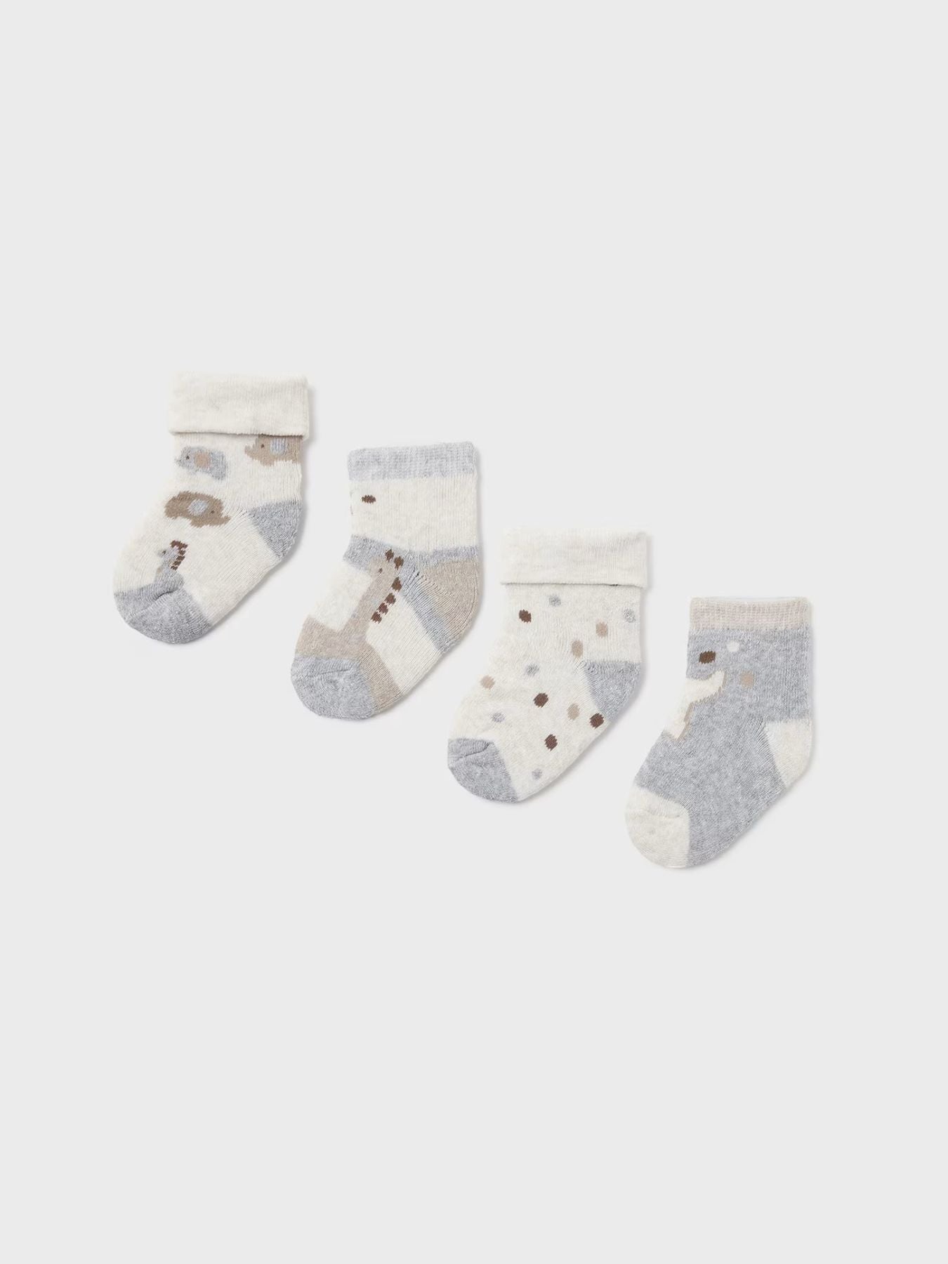 Set 4 calze GRIGIO 1D-9759/GR - NANU' BABY