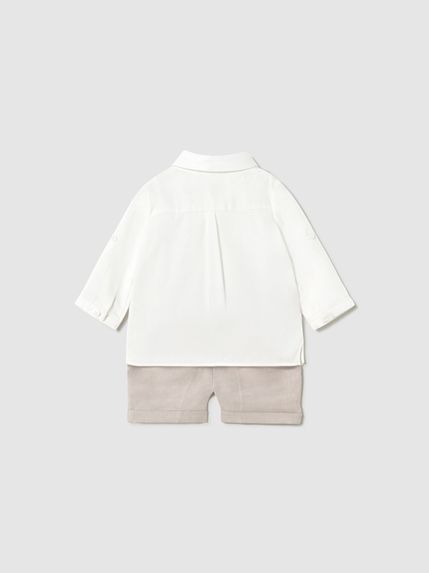 Completo pantalone corto gilet Bimbo BEIGE 1212 /BE - NANU' BABY